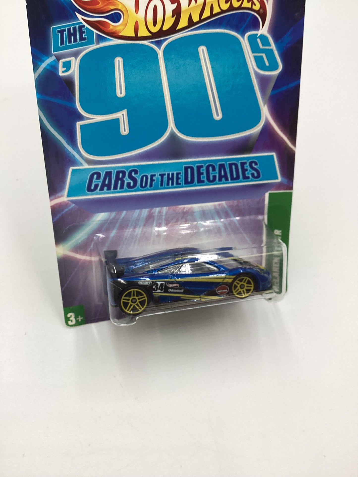 2011 Hot Wheels Cars of the Decades The 90s #28 McLaren F1 GTR Blue