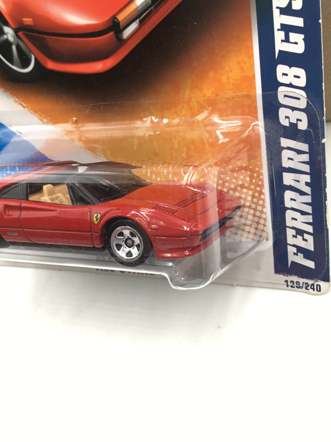 2011 Hot wheels #128 Ferrari 308 GTS with protector