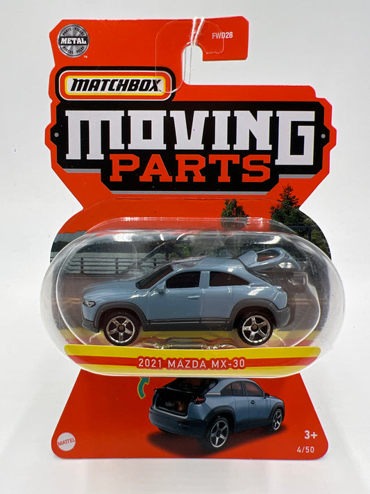 Matchbox Moving Parts #4 2021 Mazda MX-30 Light Blue 168F