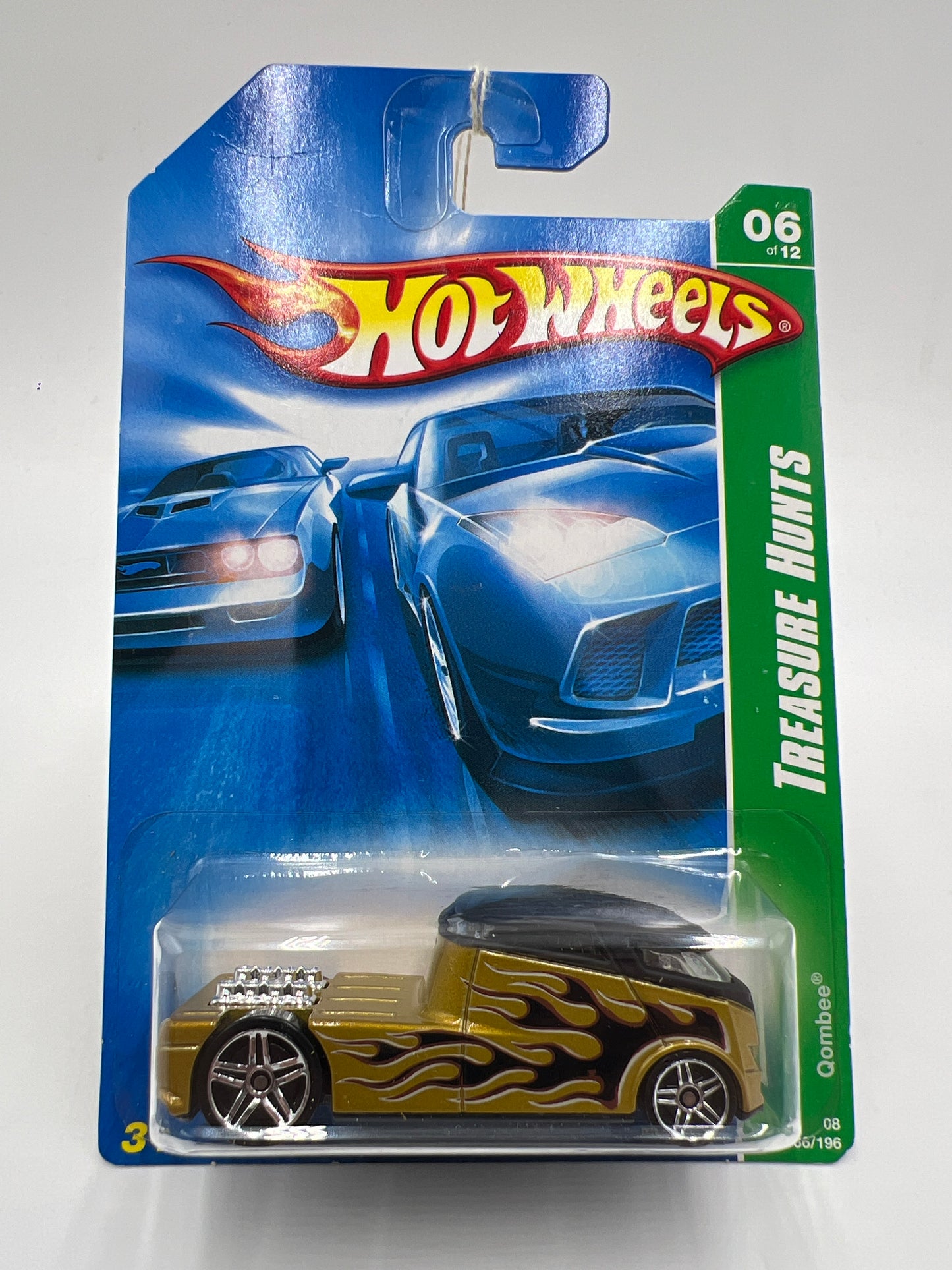 2008 Hot Wheels Treasure Hunt #166 Qombee Gold/Black