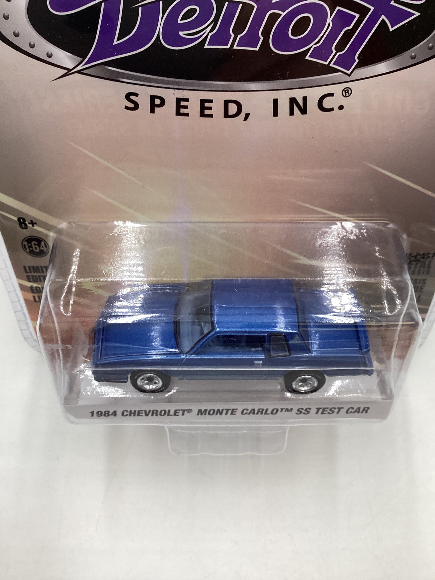 Greenlight Detroit Speed Series 1 1984 Chevrolet Monte Carlo SS Test Car Blue