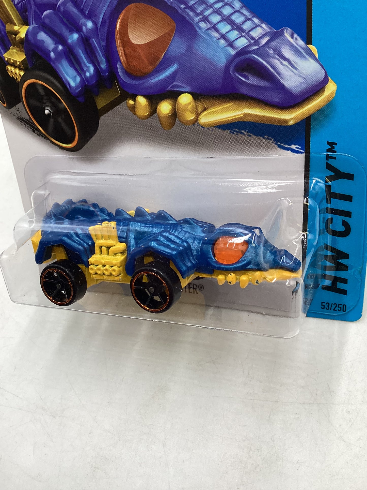 2014 Hot Wheels Treasure Hunt #53 Fangster Blue 277B