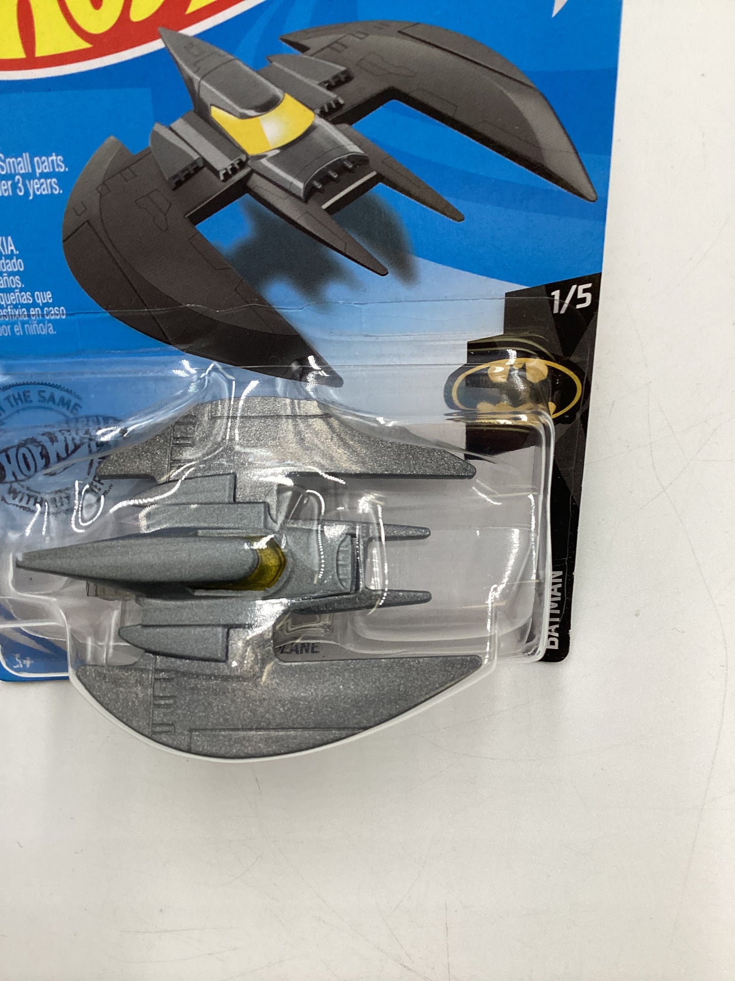 2020 Hot Wheels Batman #56 Batplane Gray 120C