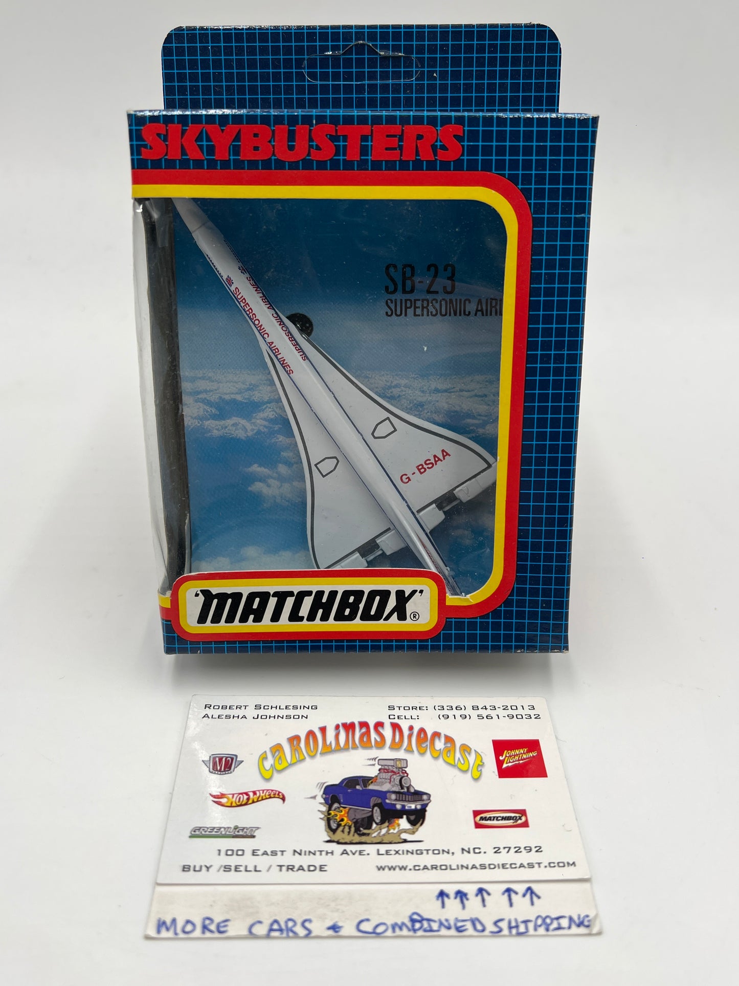 Matchbox Skybusters SB-23 Supersonic Airliner White
