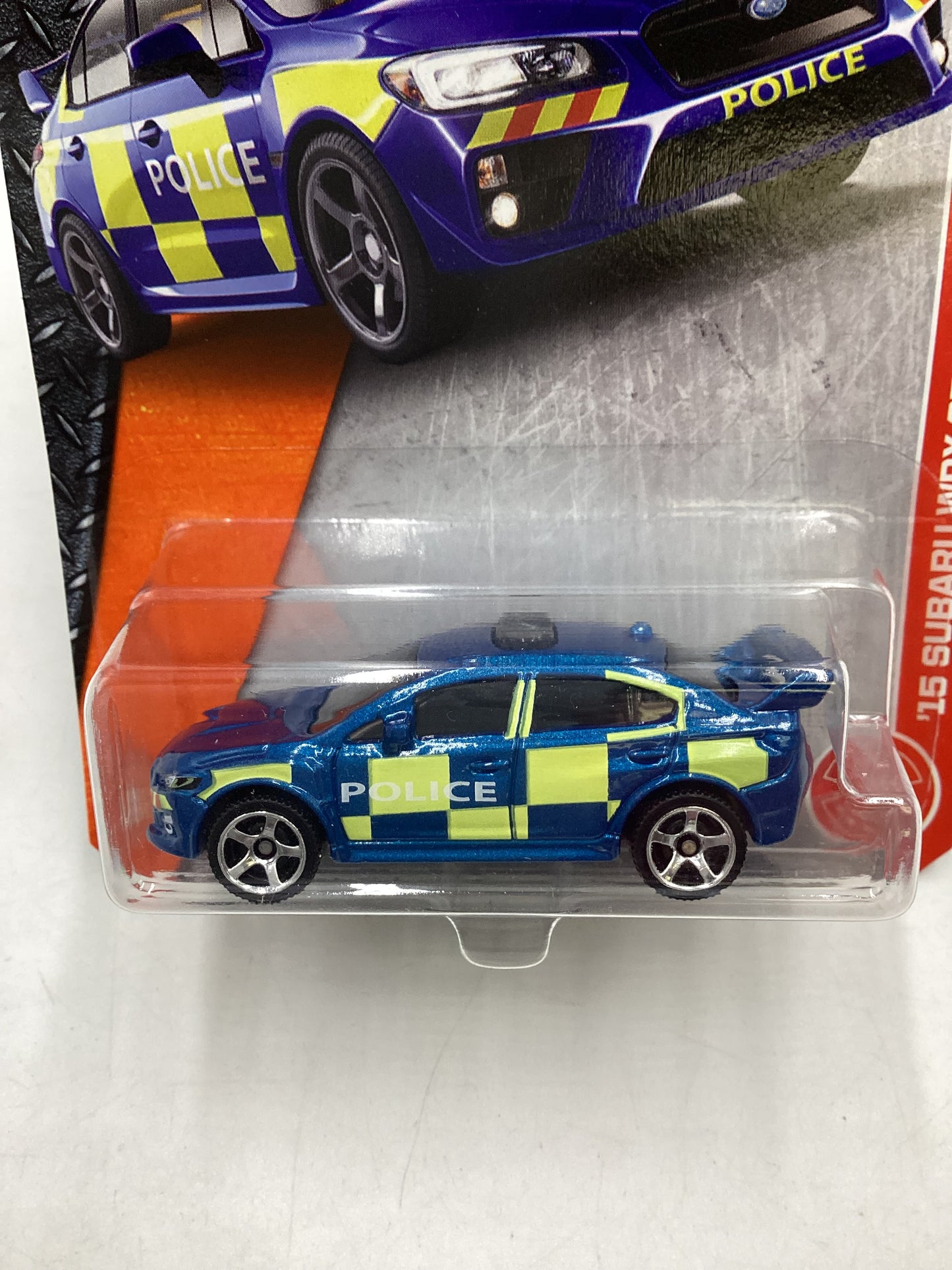 2017 Matchbox Heroic Rescue #60 15 Subaru WRX STI Blue Police 89B