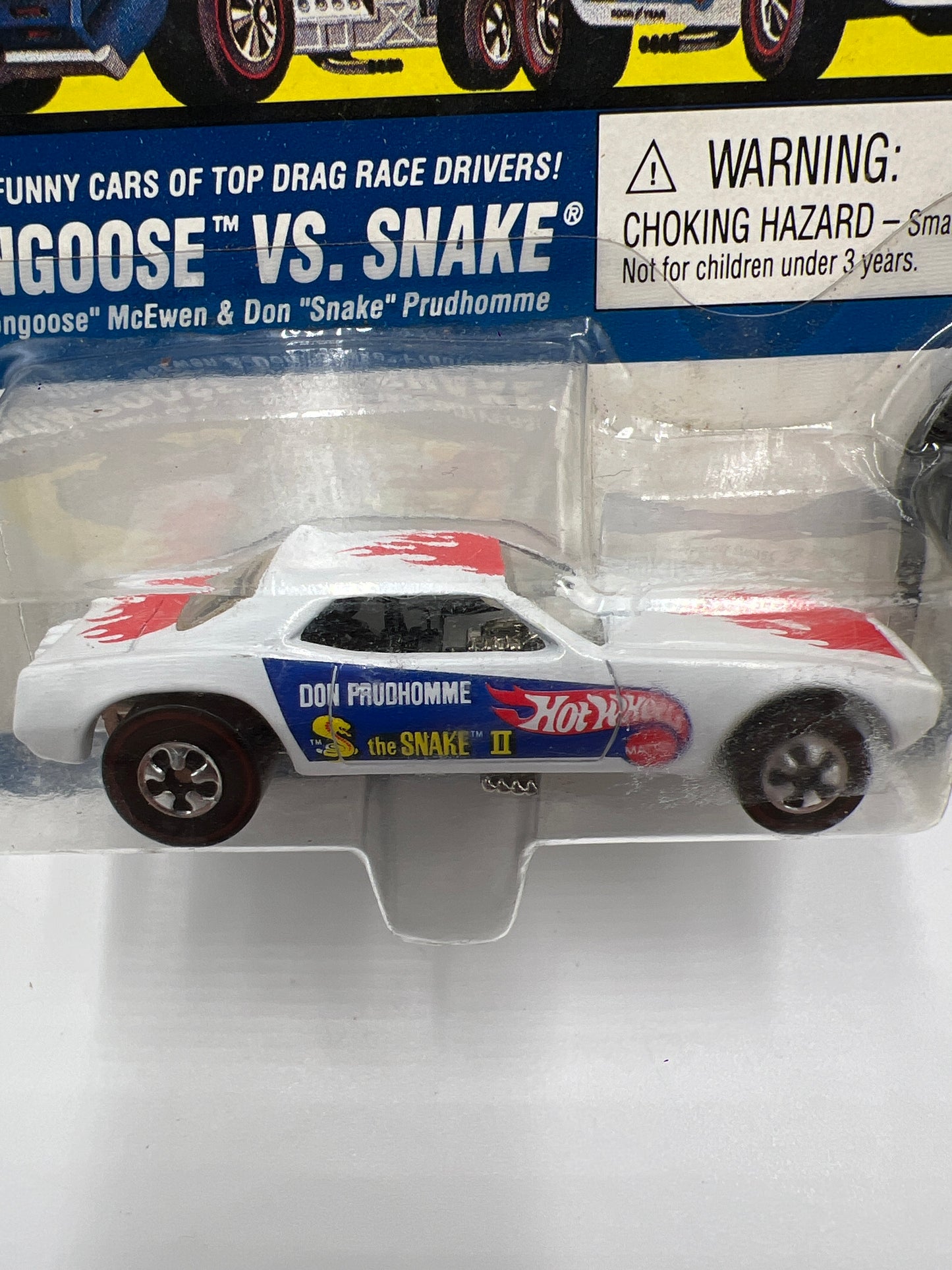 Hot Wheels Vintage Collection Mongoose Vs. Snake Don Prudhomme The Snake II White