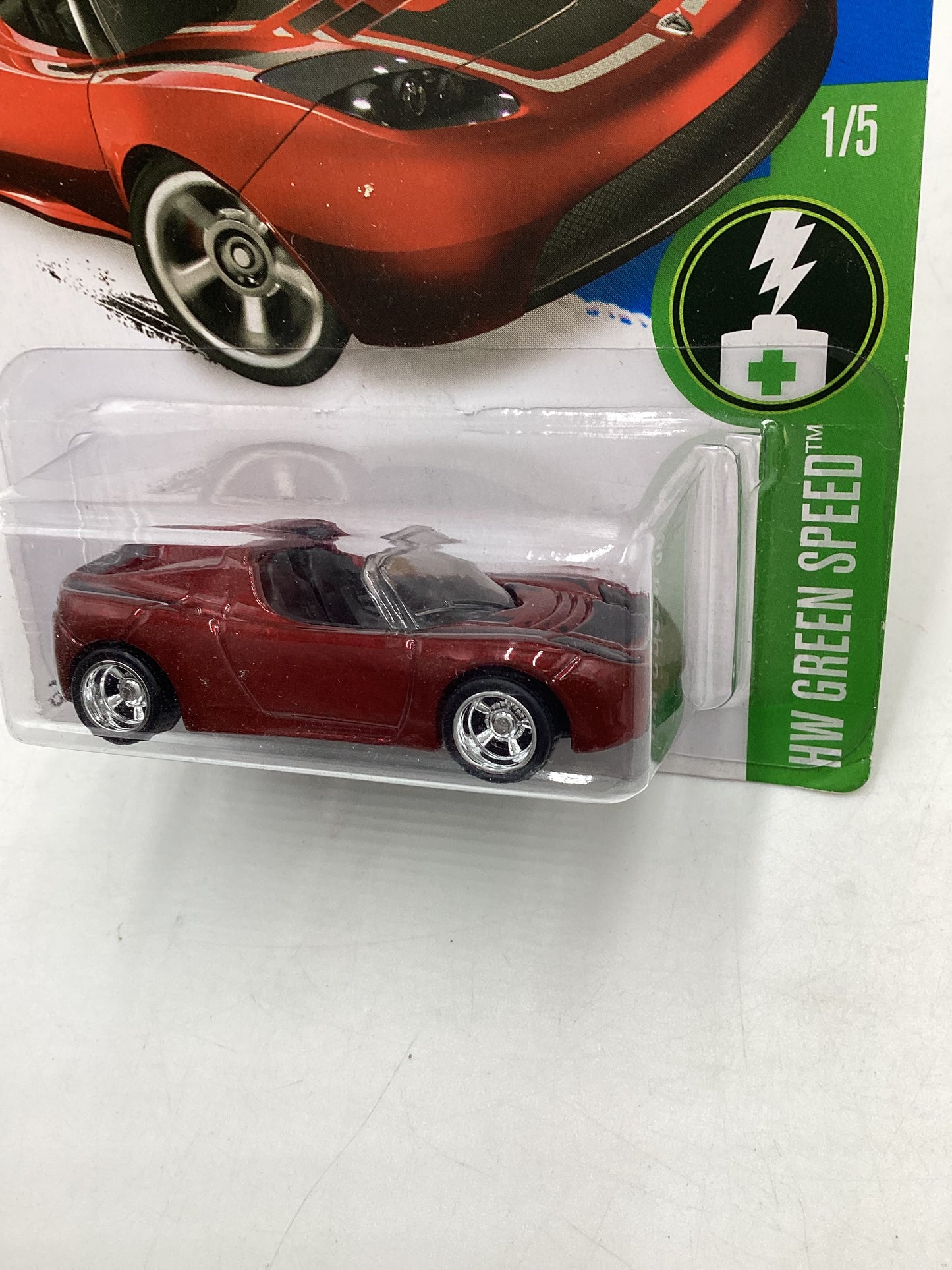 2016 Hot Wheels Super treasure hunt #241 Tesla Roadster W/ Protector STH