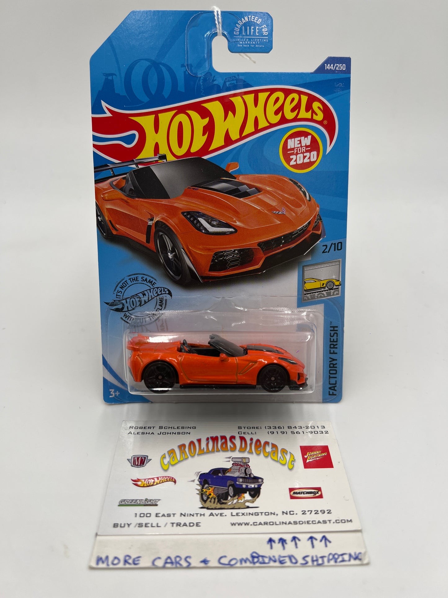 2020 Hot Wheels Factory Fresh #144 19 Corvette ZR1 Convertible Orange 16E