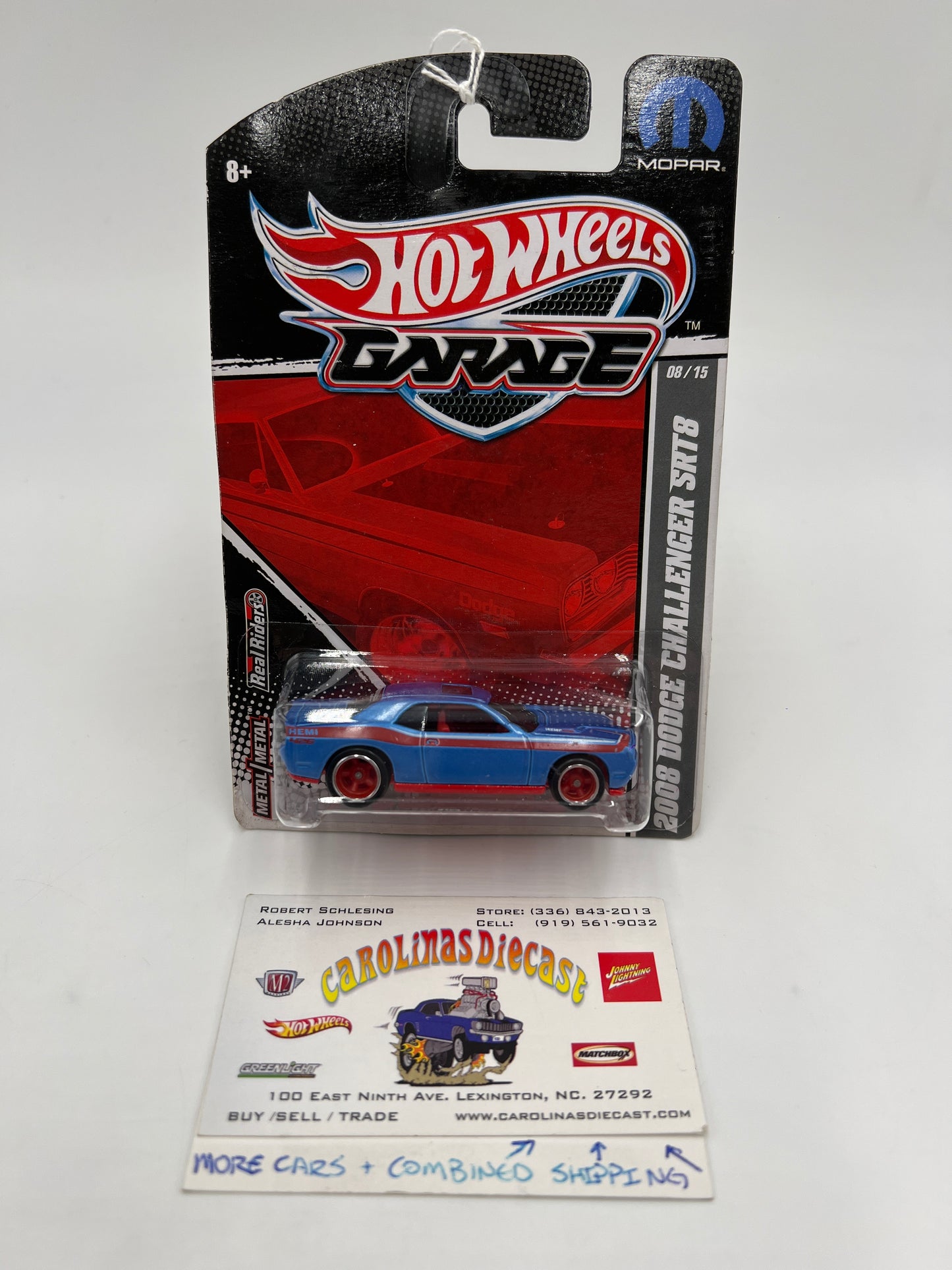 Hot Wheels Premium Garage Series #8 2008 Dodge Challenger SRT8 Blue