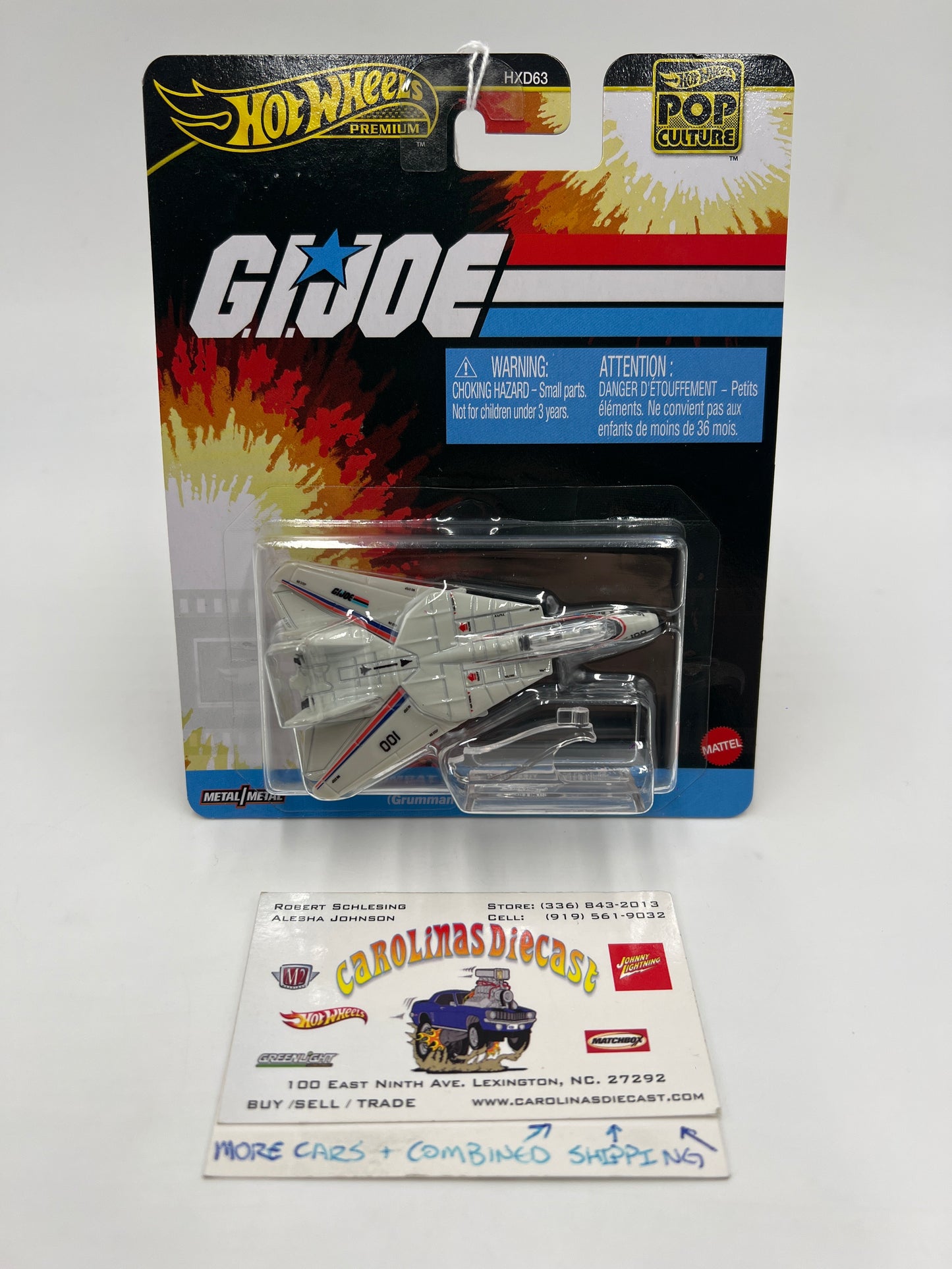 2025 Hot Wheels Premium Pop Culture G.I. Joe Combat Jet Skystriker Grumman F-14 Tomcat 269F