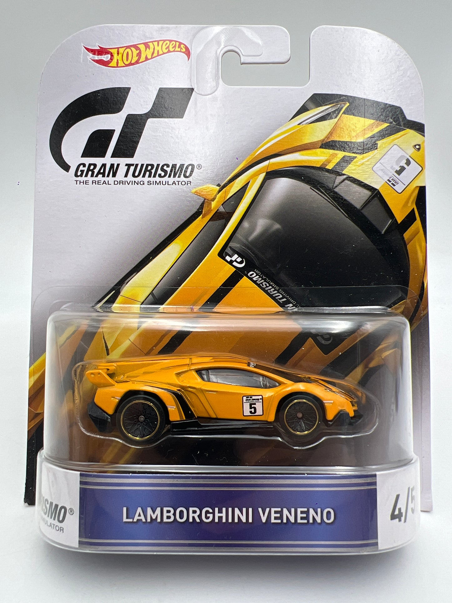 Hot Wheels Retro Entertainment Gran Turismo #4 Lamborghini Veneno Orange
