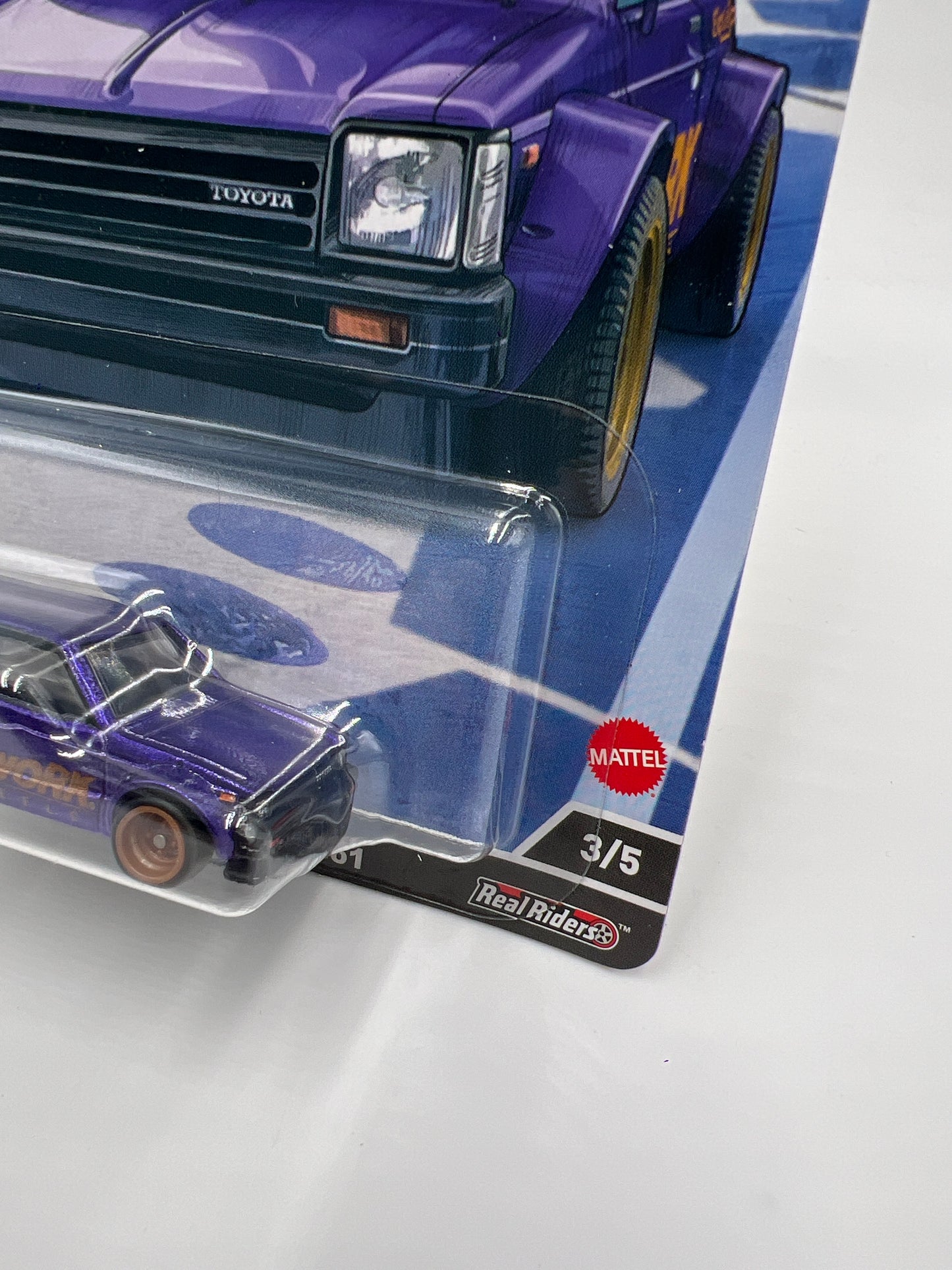 Hot Wheels Premium Ronin Run #3 81 Toyota Starlet KP61 Purple 256F