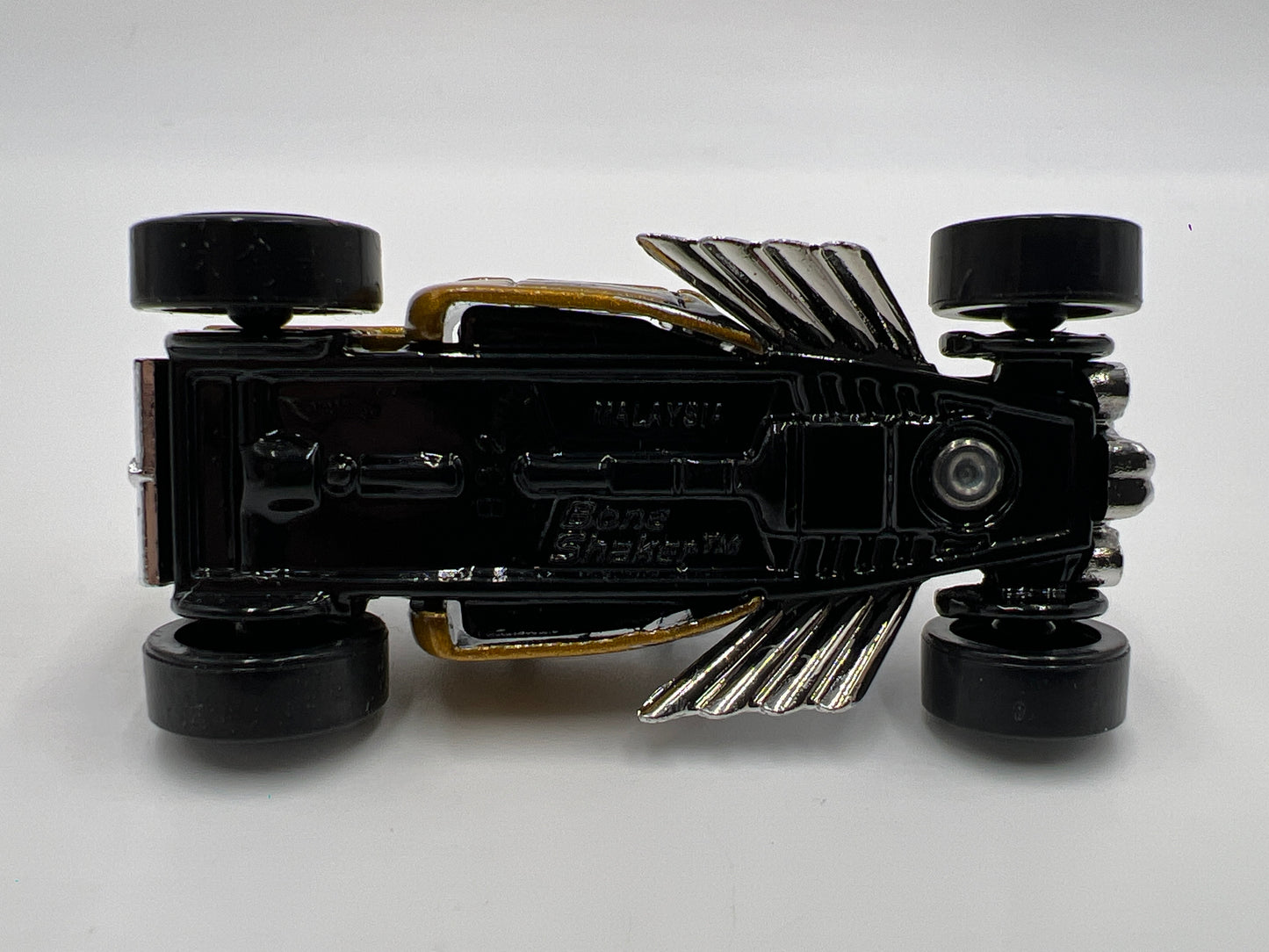 2009 Hot Wheels 1/64 Treasure Hunt Bone Shaker Black/Gold Loose