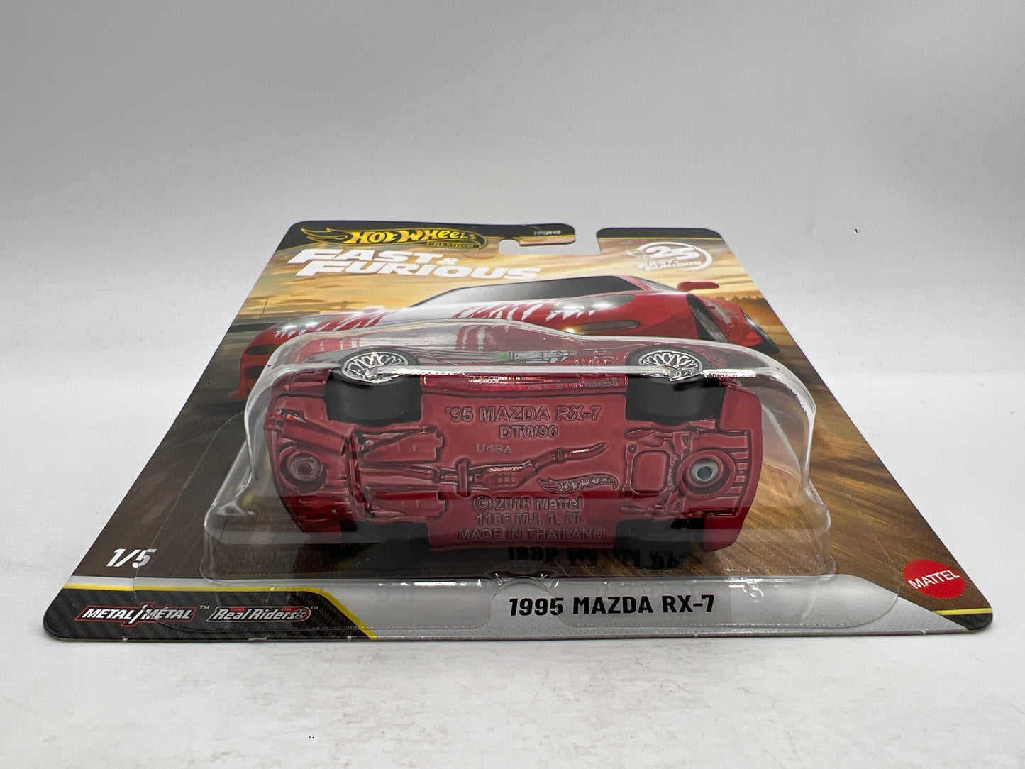 2026 Hot Wheels Fast & Furious 25th Anniversary #1 Chase 1995 Mazda RX-7 Red W/Protector