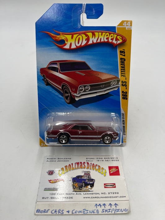 2010 Hot Wheels New Models #44 67 Chevelle SS 396 Red 9i