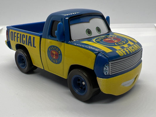 Disney Pixar Cars Piston Cup Race Tom Truck Blue/Yellow Loose