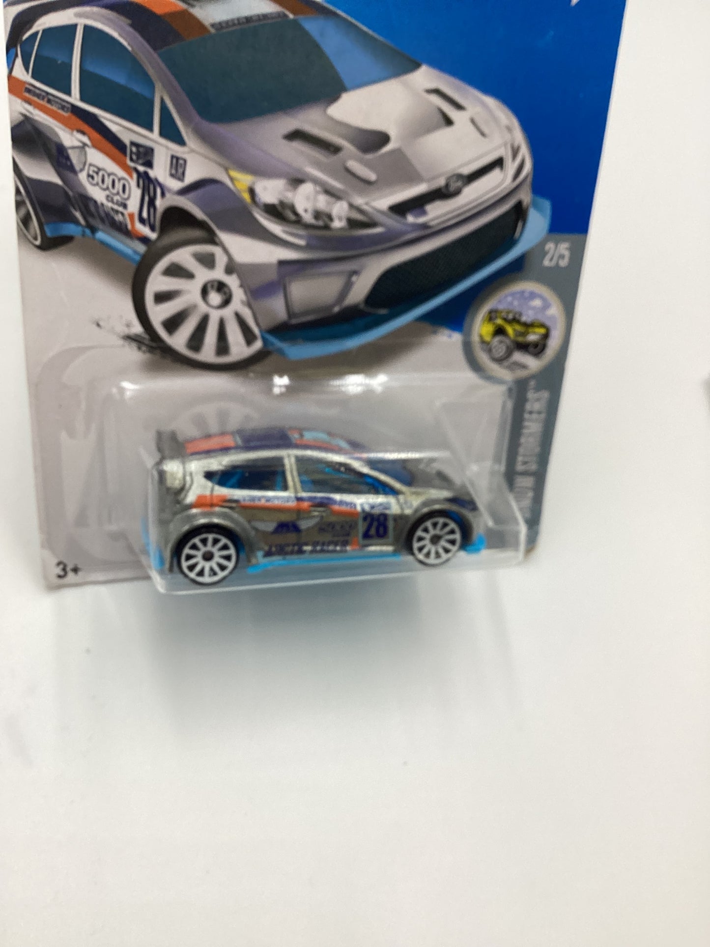 2016 Hot Wheels #157 12 FORD FIESTA Zamac Bad Card and J hook