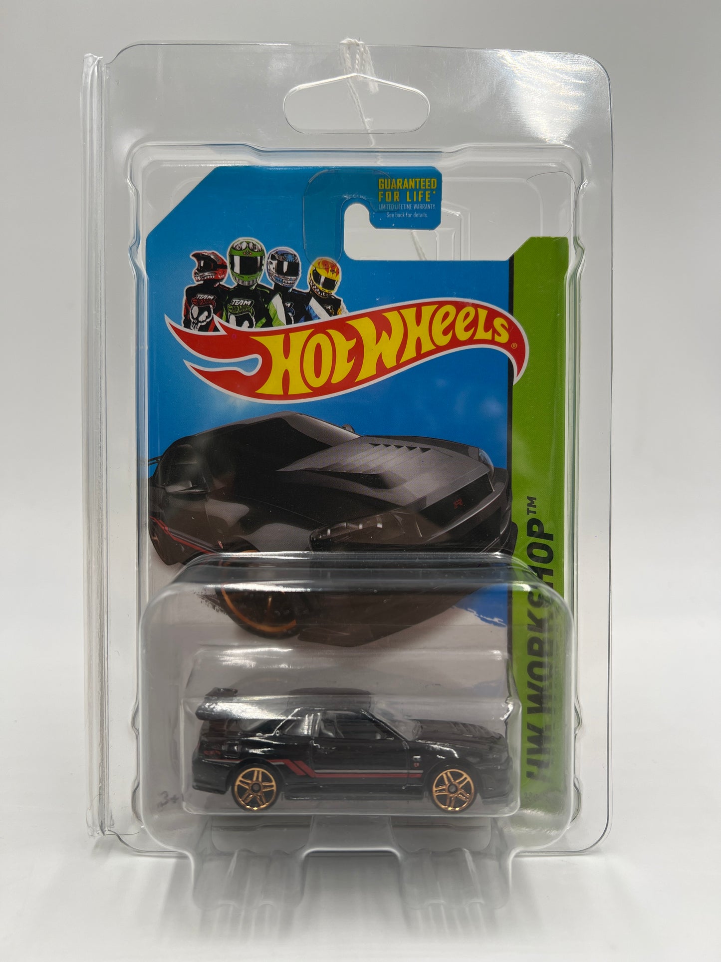 2014 Hot Wheels Workshop #230 Nissan Skyline GT-R R34 Black W/Protector
