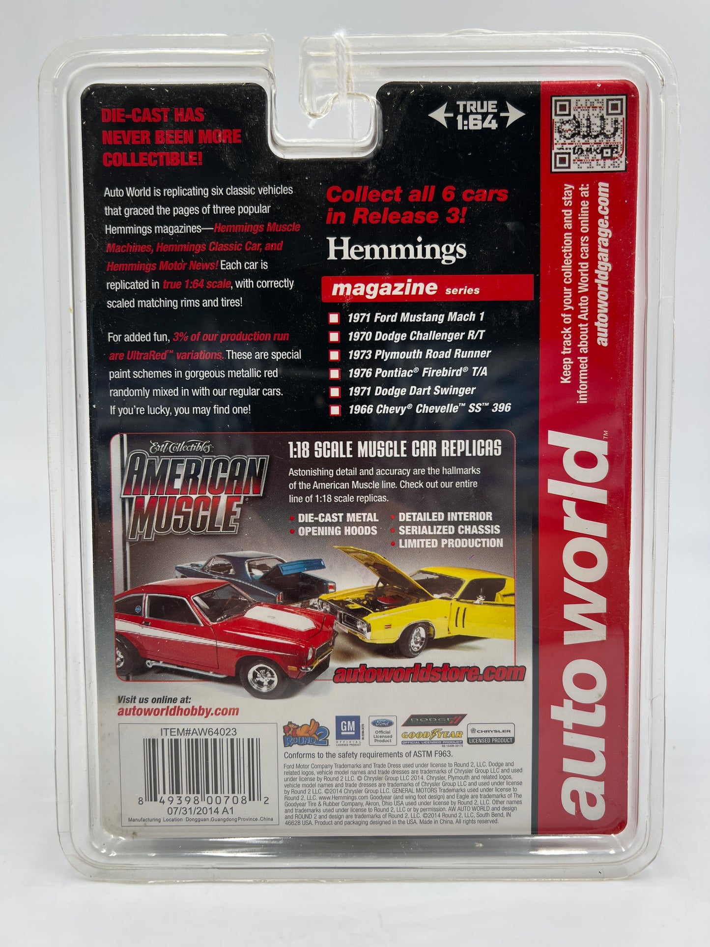 Auto World Hemmings Classic Car #5 1971 Dodge Dart Swinger Blue