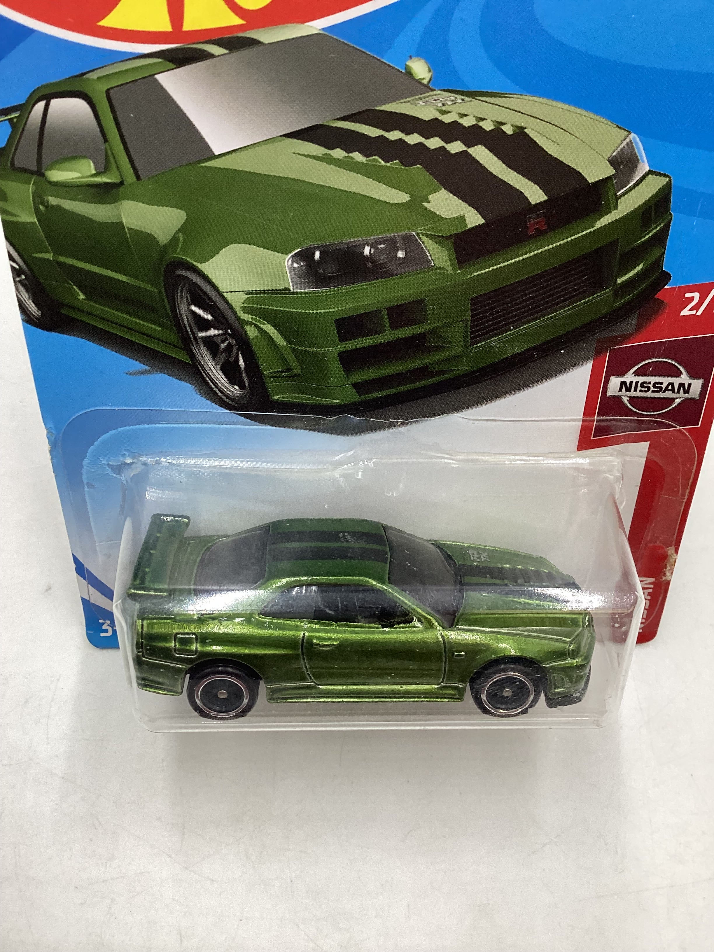 2019 Hot Wheels 045 Super Treasure Hunt Nissan Skyline GT R BNR34 Gre carolinasdiecast