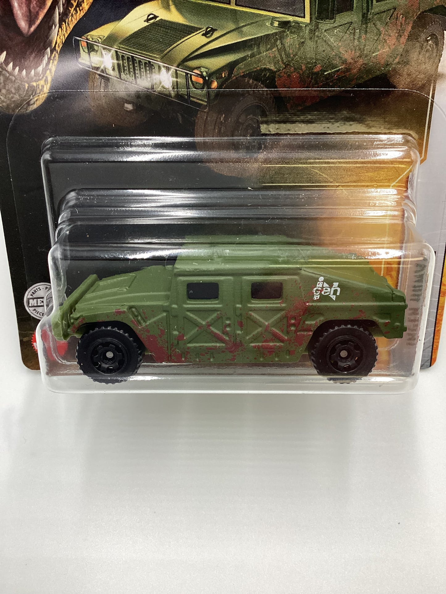 2022 Matchbox Jurassic World Dominion Ingen Humvee Green 163F