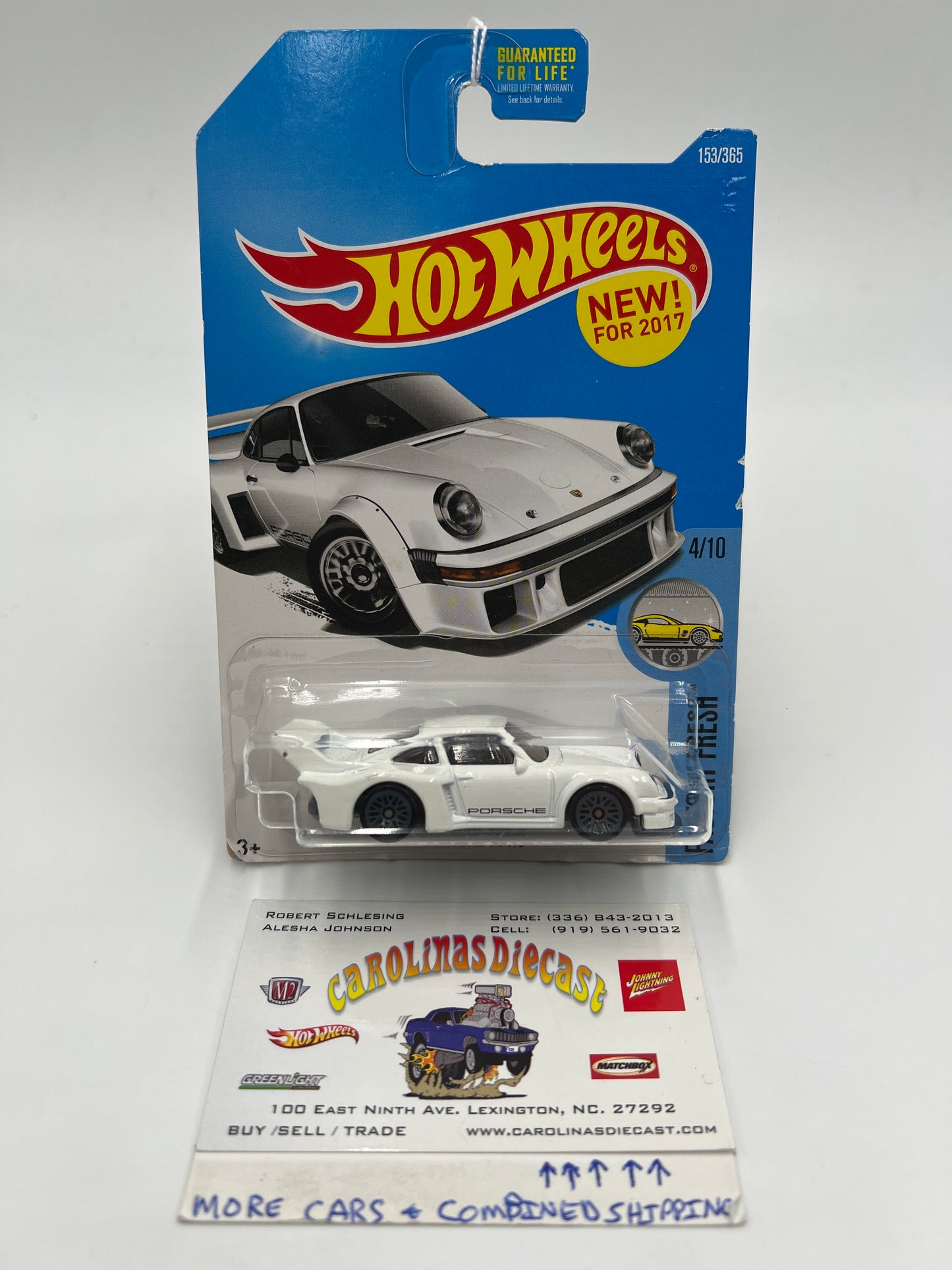 2017 Hot Wheels Factory Fresh #153 Porsche 934.5 White (Card Not Perfect) 98B