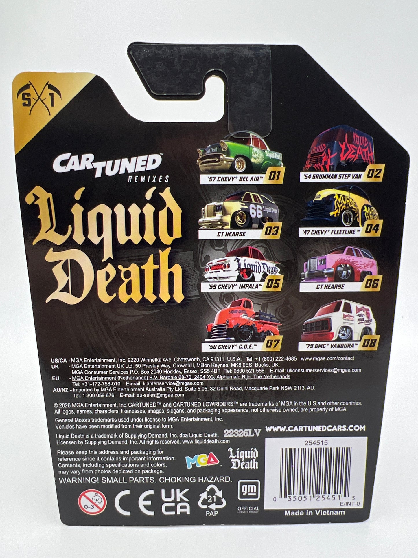 MGA Car Tuned Remixes Liquid Death Series 1 #6 CT Hearse
