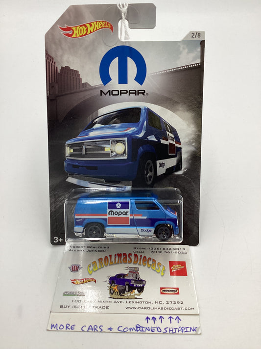 Hot wheels Exclusive Mopar Series #2 Custom 77 Dodge Van Blue