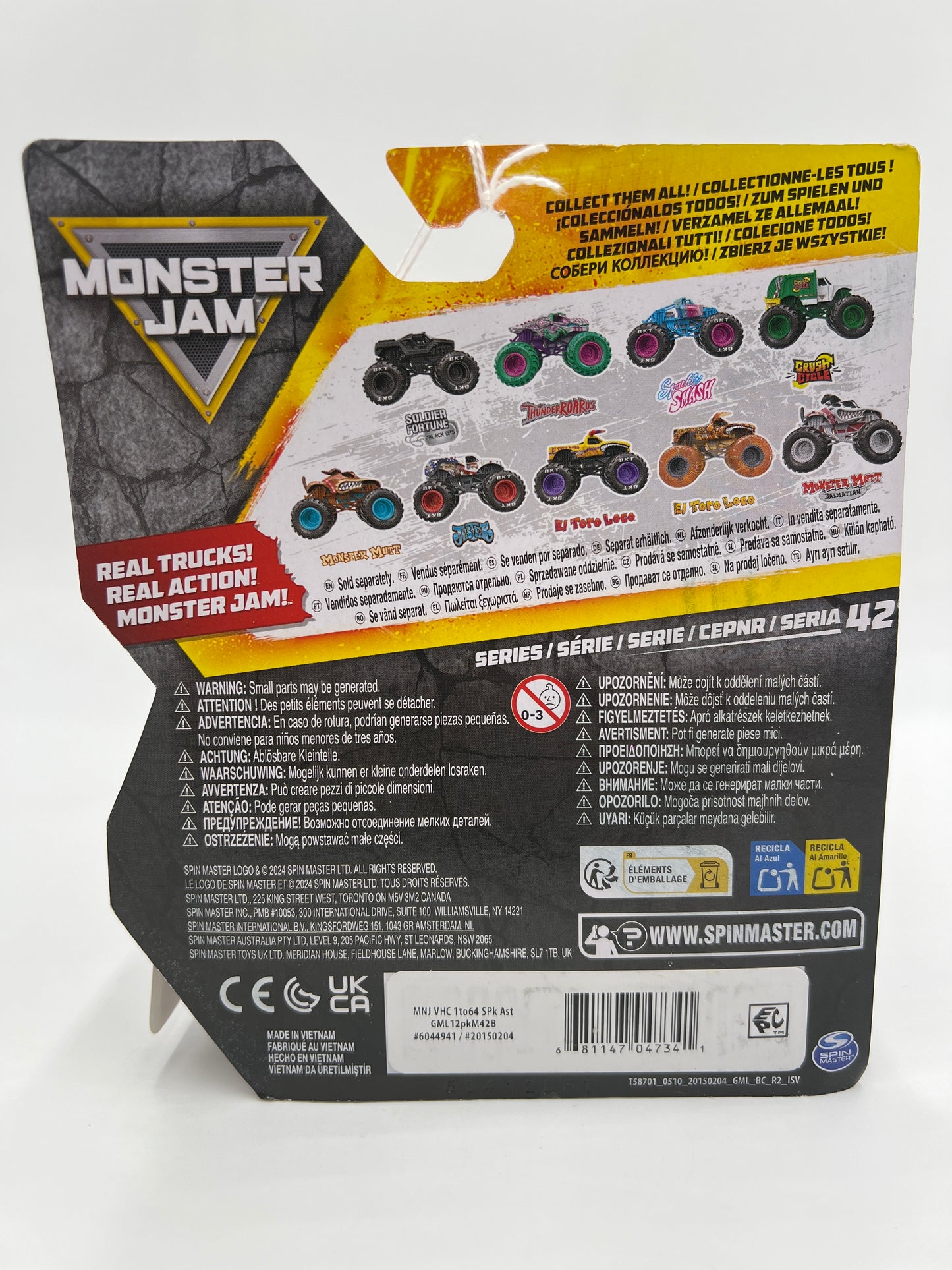 2025 Monster Jam Series 42 CHASE Training Trucks Sparkle Smash