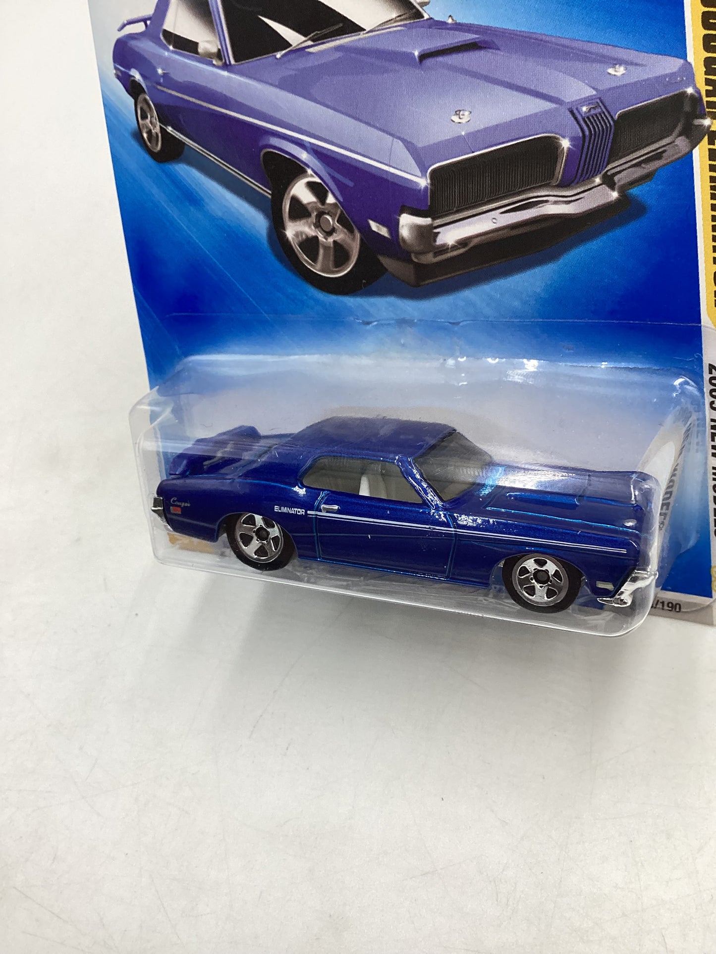 2009 Hot Wheels #008 69 Mercury Cougar Eliminator Blue 29G