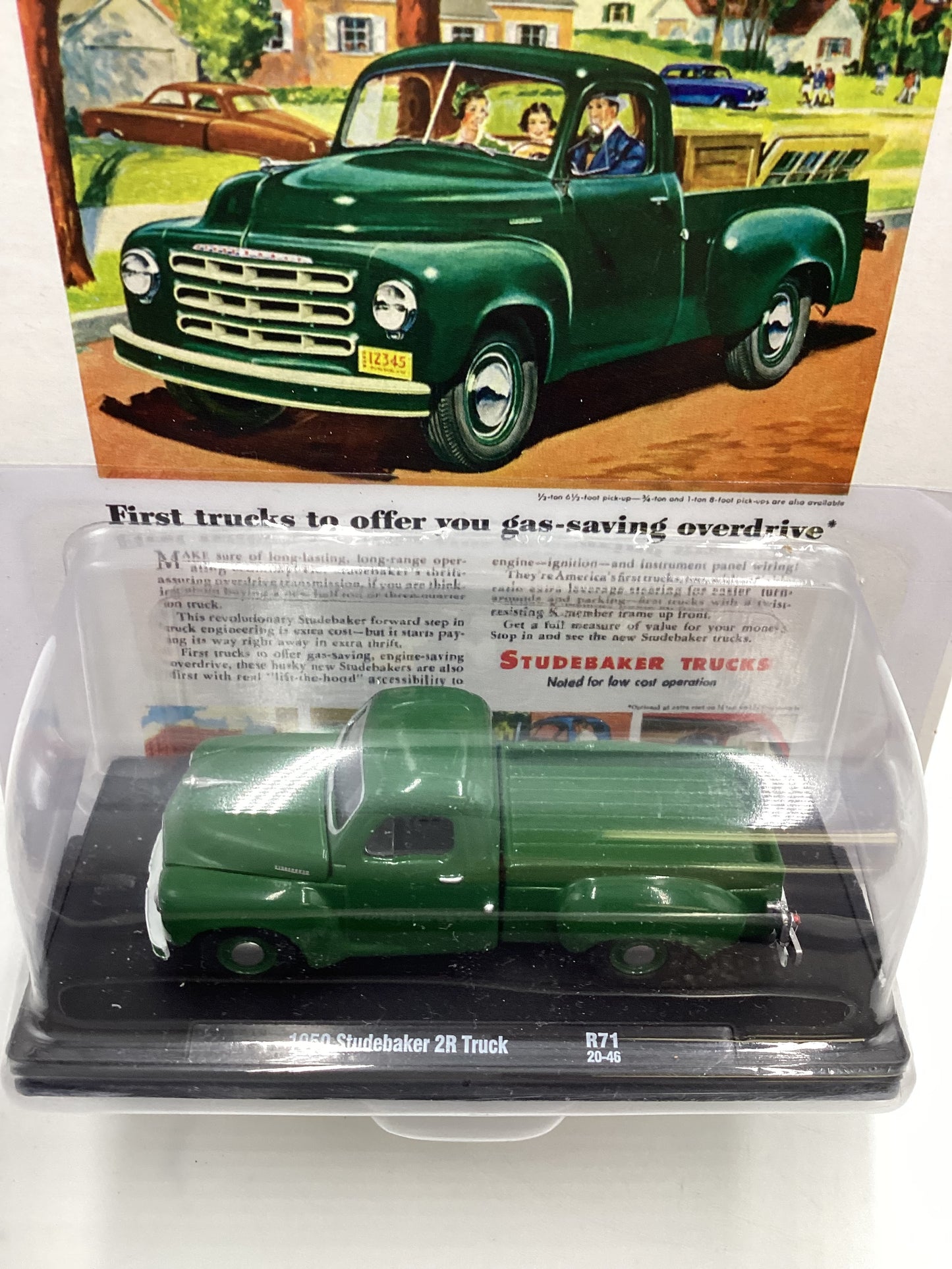 M2 Machines Auto Drivers 1950 Studebaker 2R Truck Green R71 190H