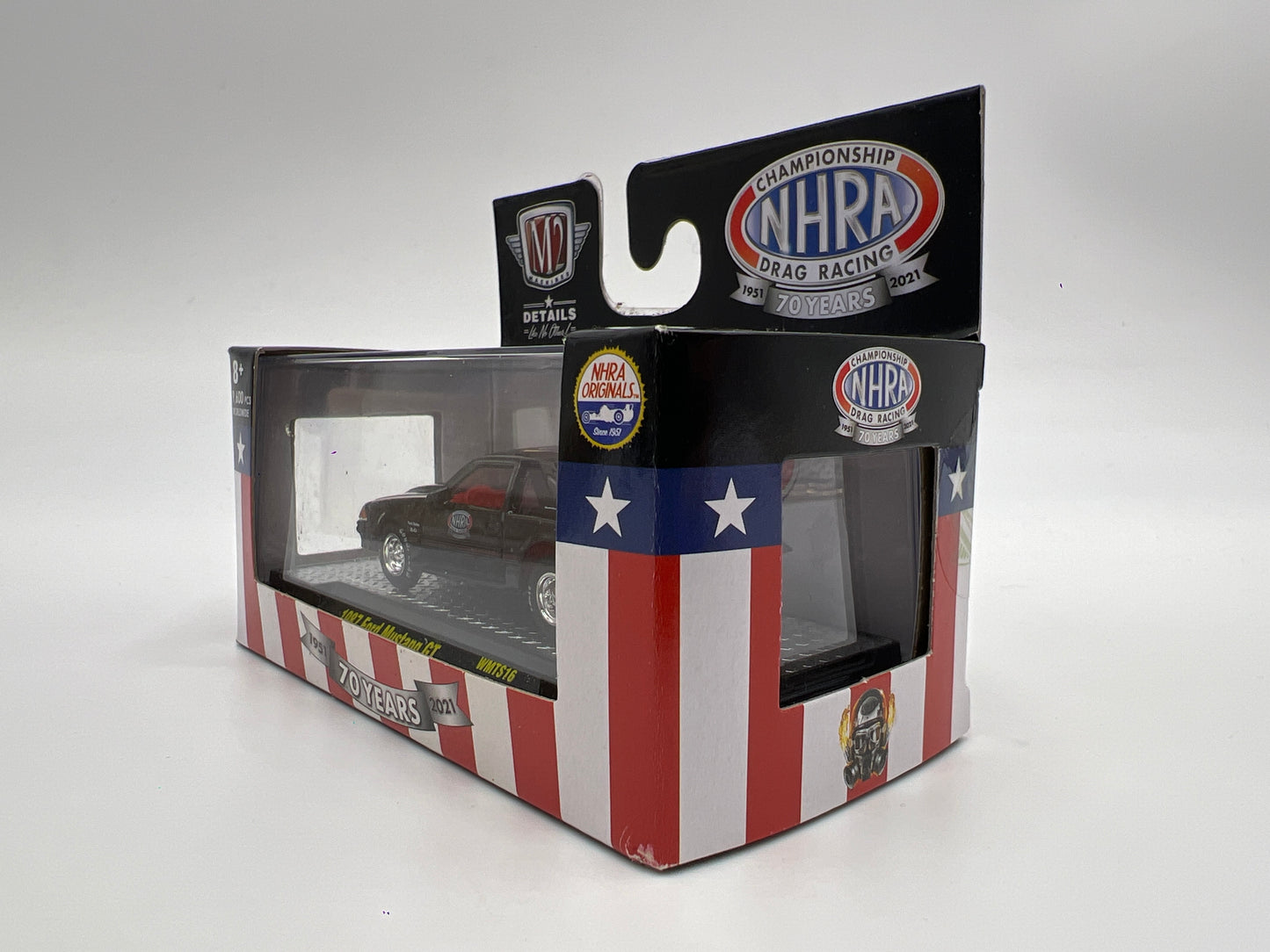M2 Machines Walmart Exclusive 1987 Ford Mustang GT Black NHRA WMTS16
