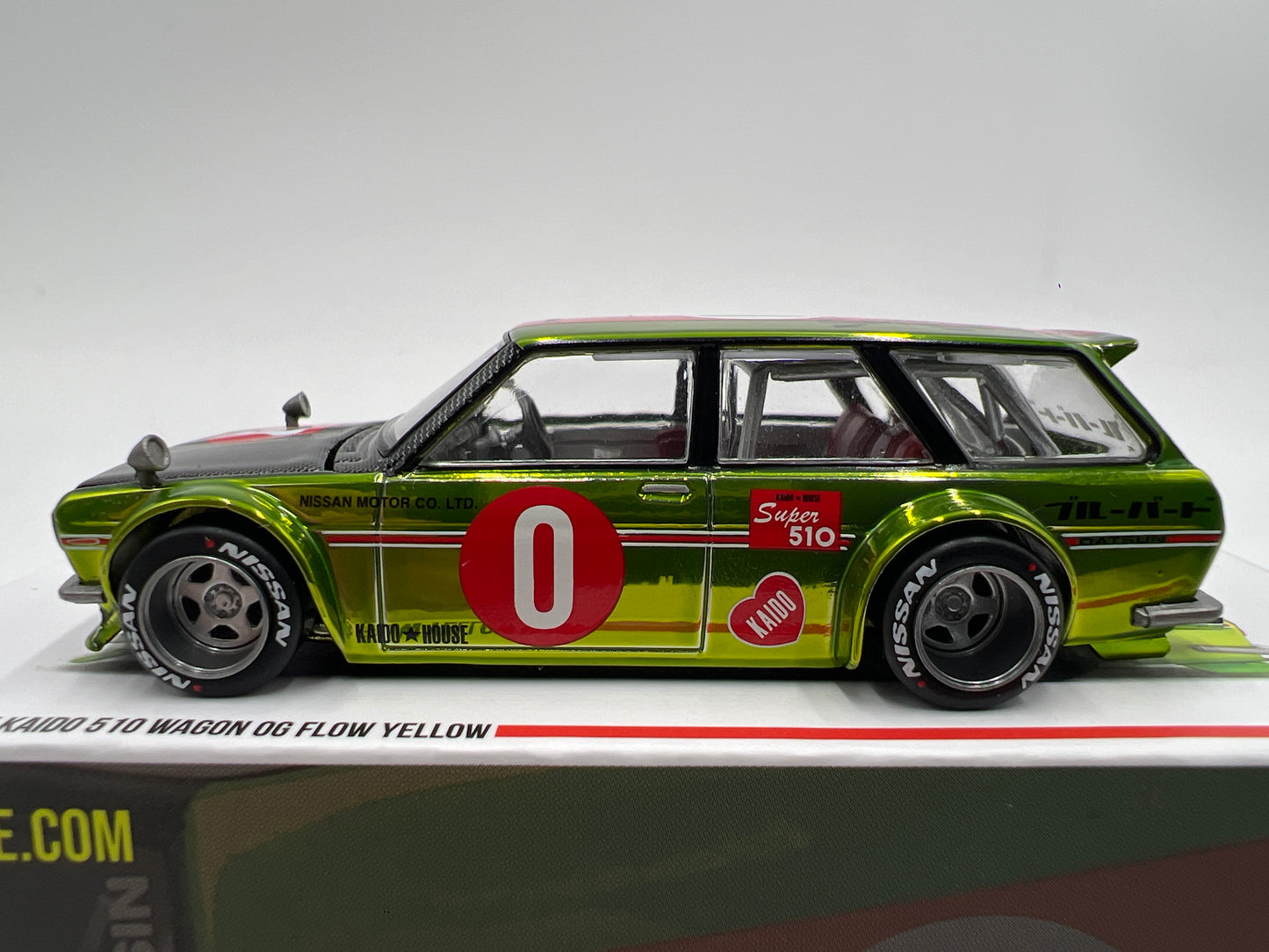 Mini GT Kaido House #164 Datsun Kaido 510 Wagon OG Flow Yellow