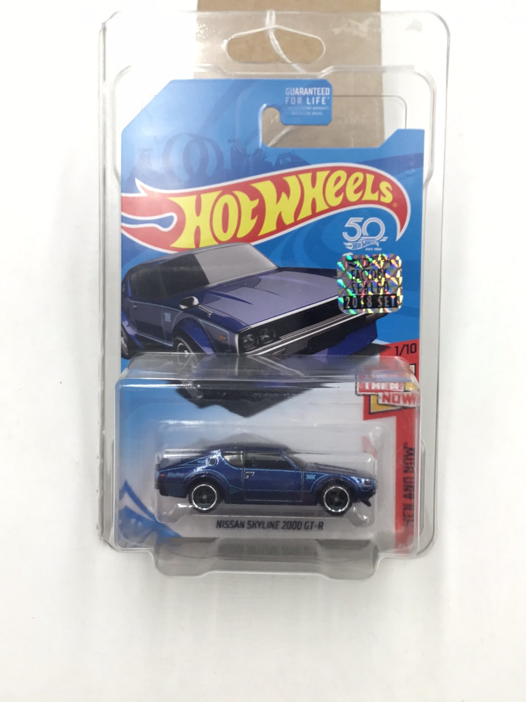 2018 hot wheels super treasure hunt Nissan Skyline 2000 GT-R Factory Sealed Sticker W/Protector