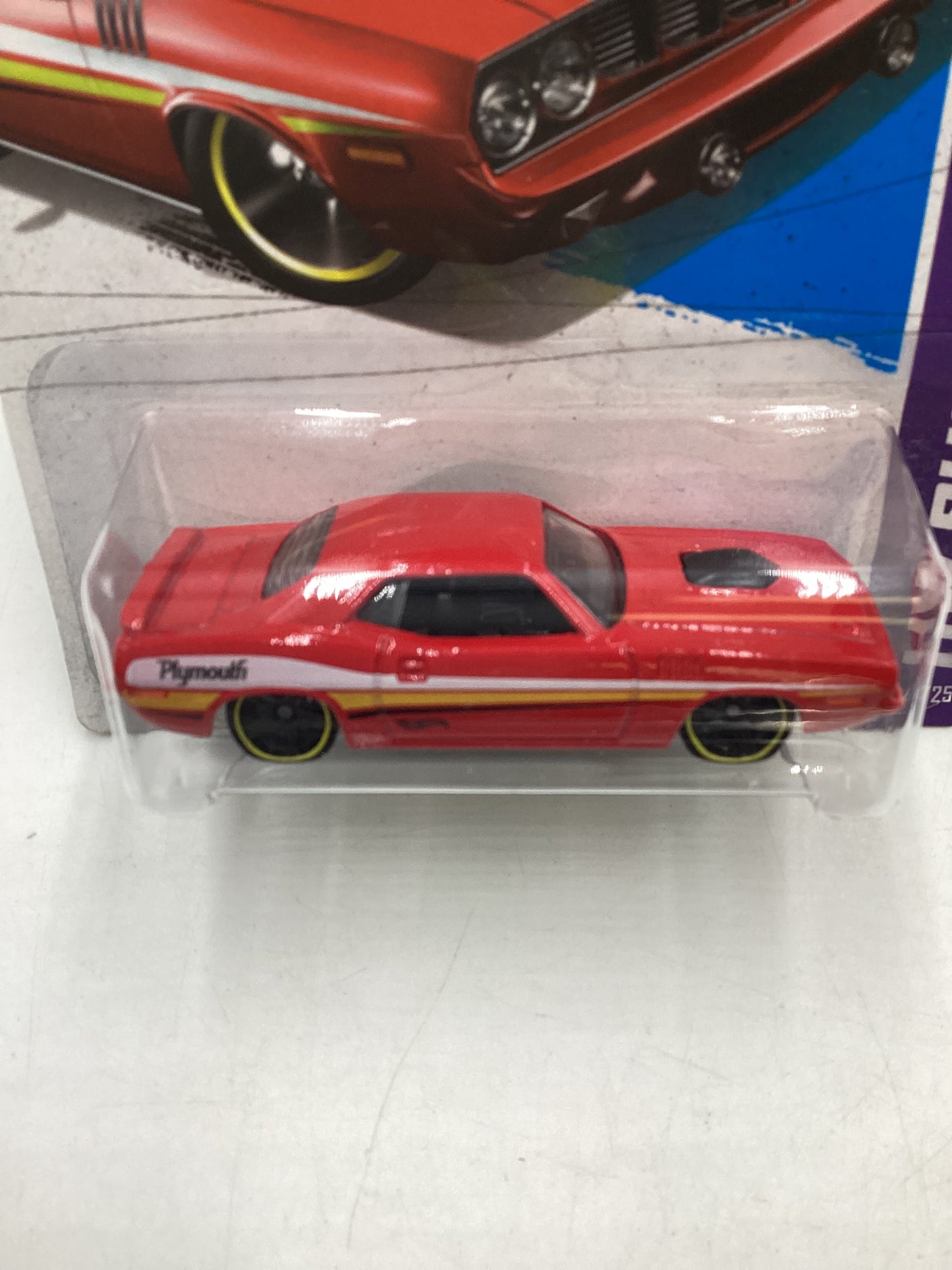 2013 Hot Wheels #234 71 Hemi Cuda Red 41B