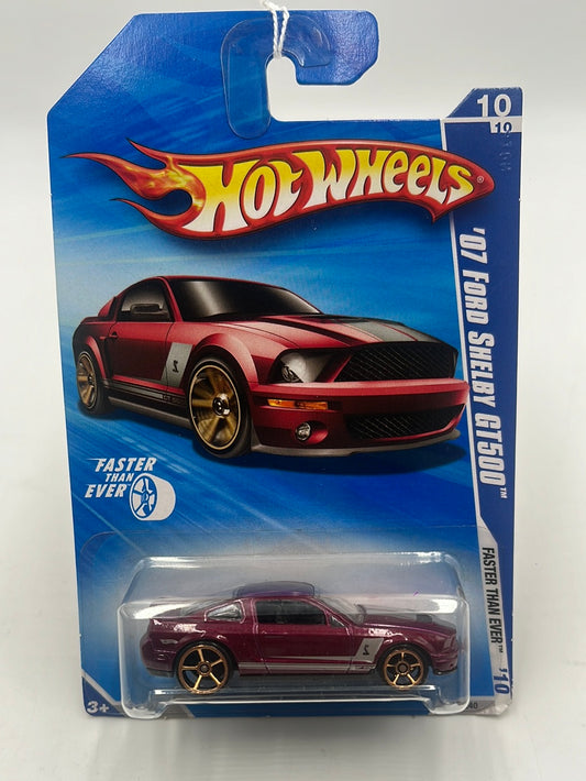 2010 Hot Wheels Faster Than Ever ‘07 Ford Shelby GT500 Maroon 138/240 26G