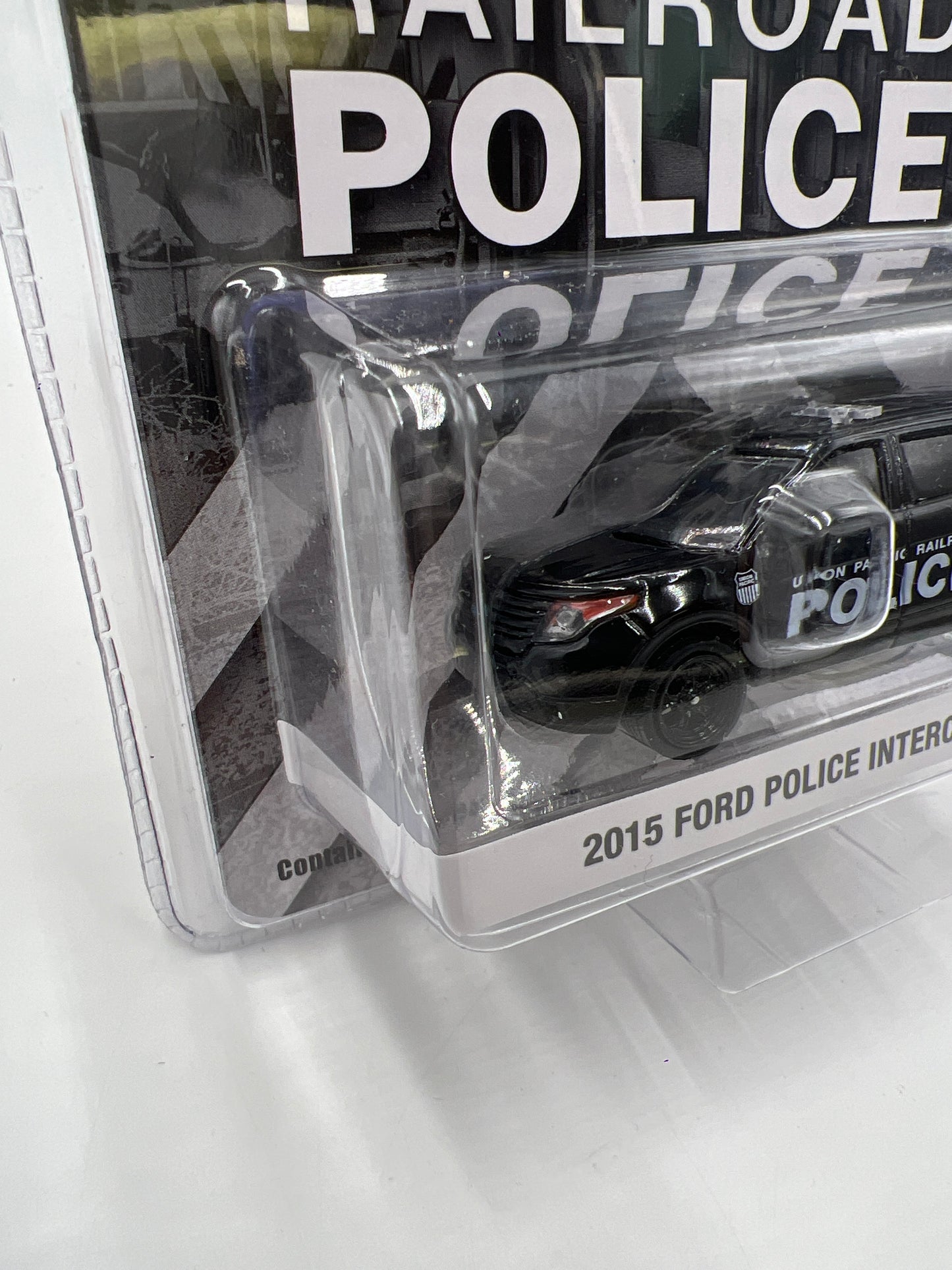 Greenlight Union Pacific Railroad Police 2015 Ford Police Interceptor Utility Black