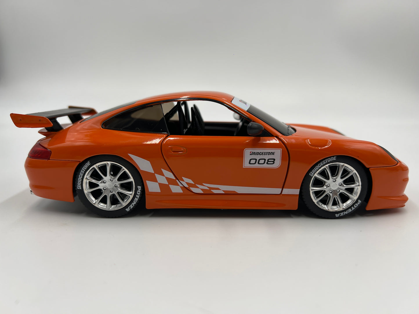 Jada Toys 1/24 Scale Bridgestone #008 Porsche 911 GT3 RS Orange Loose