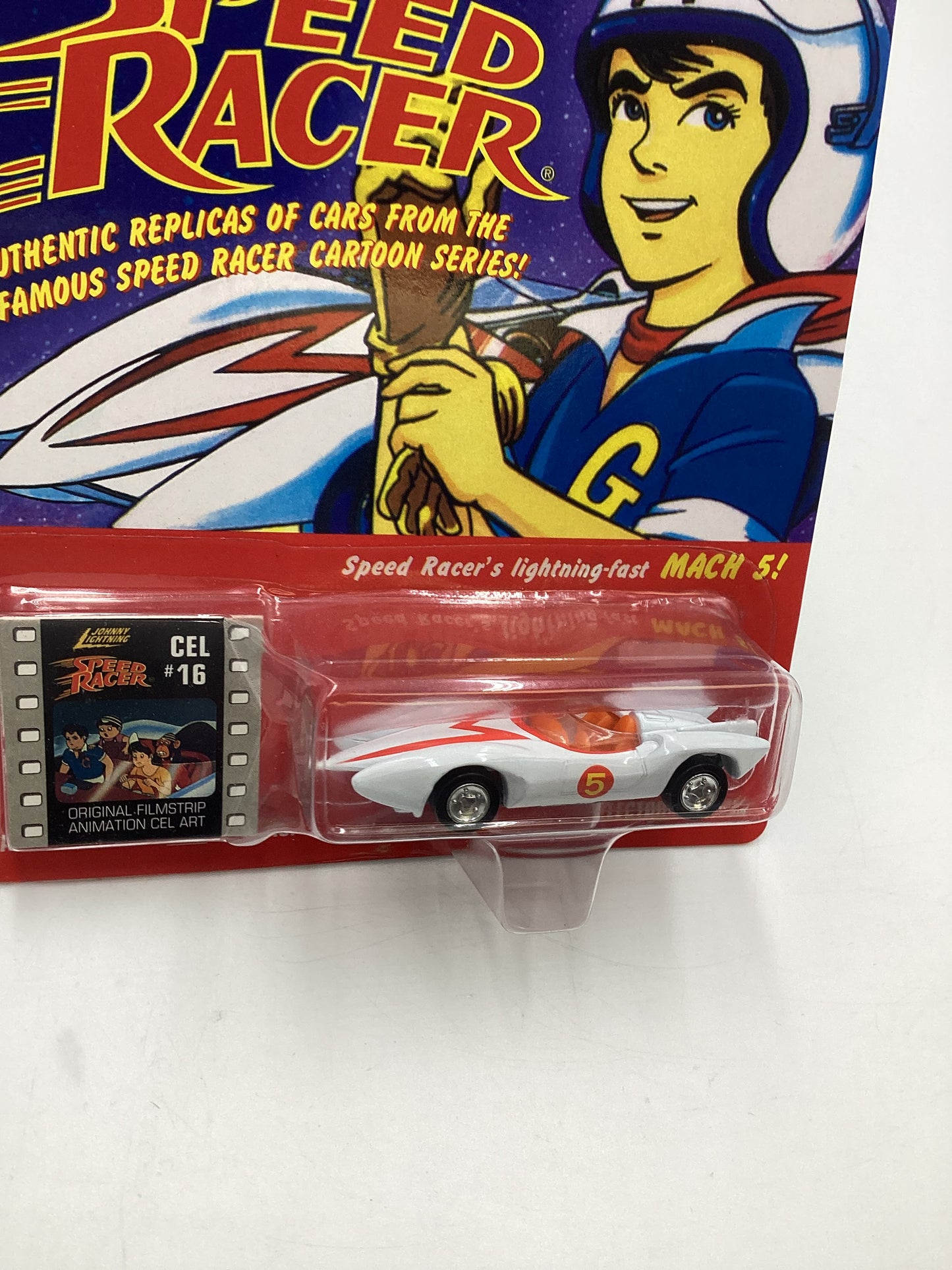 Johnny Lightning Speed Racer CEL #16 Speed Racer Mach 5 White 186B