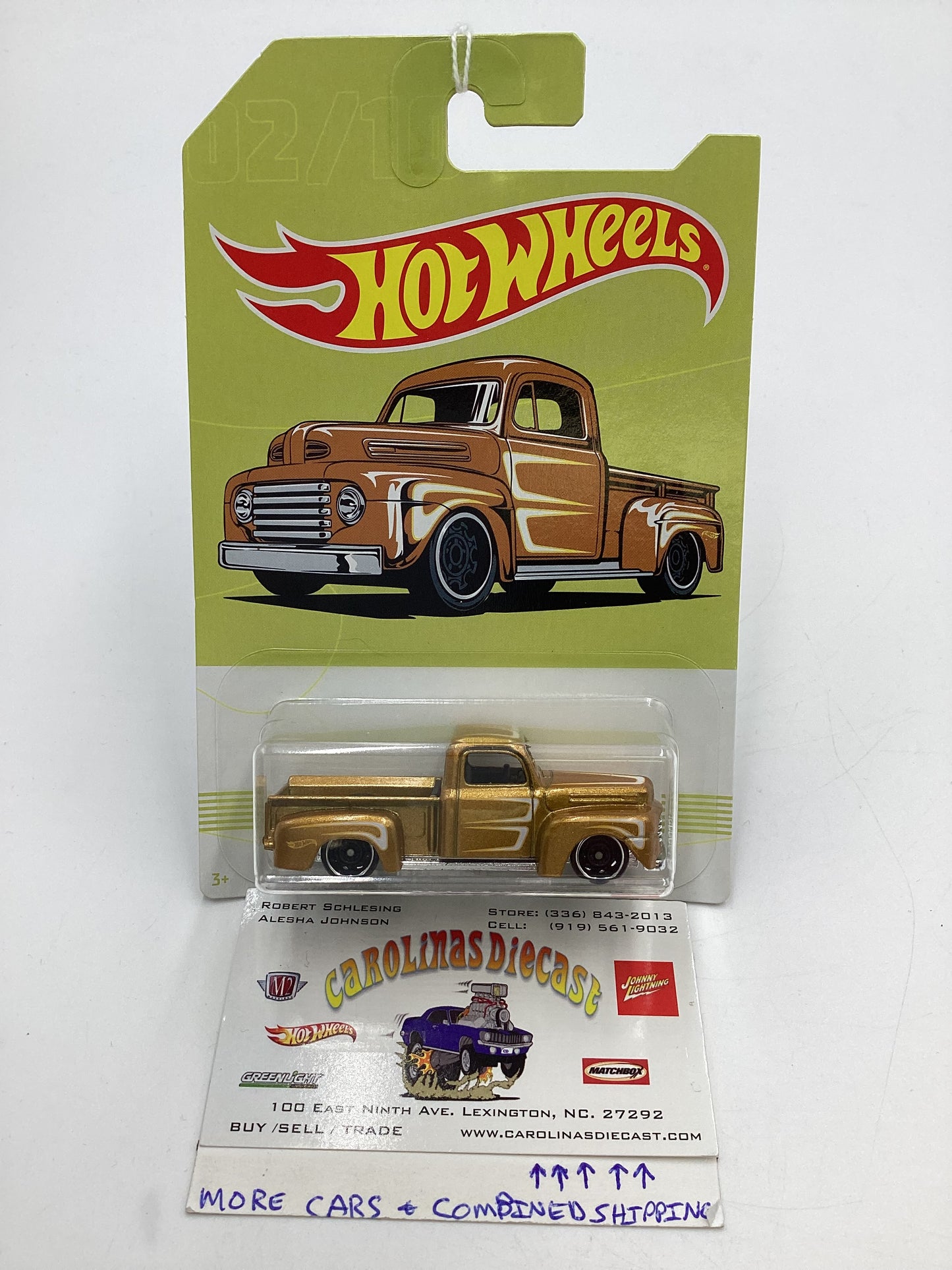 Hot Wheels Walmart Exclusive American Truck Series #2 49 Ford F1 Gold