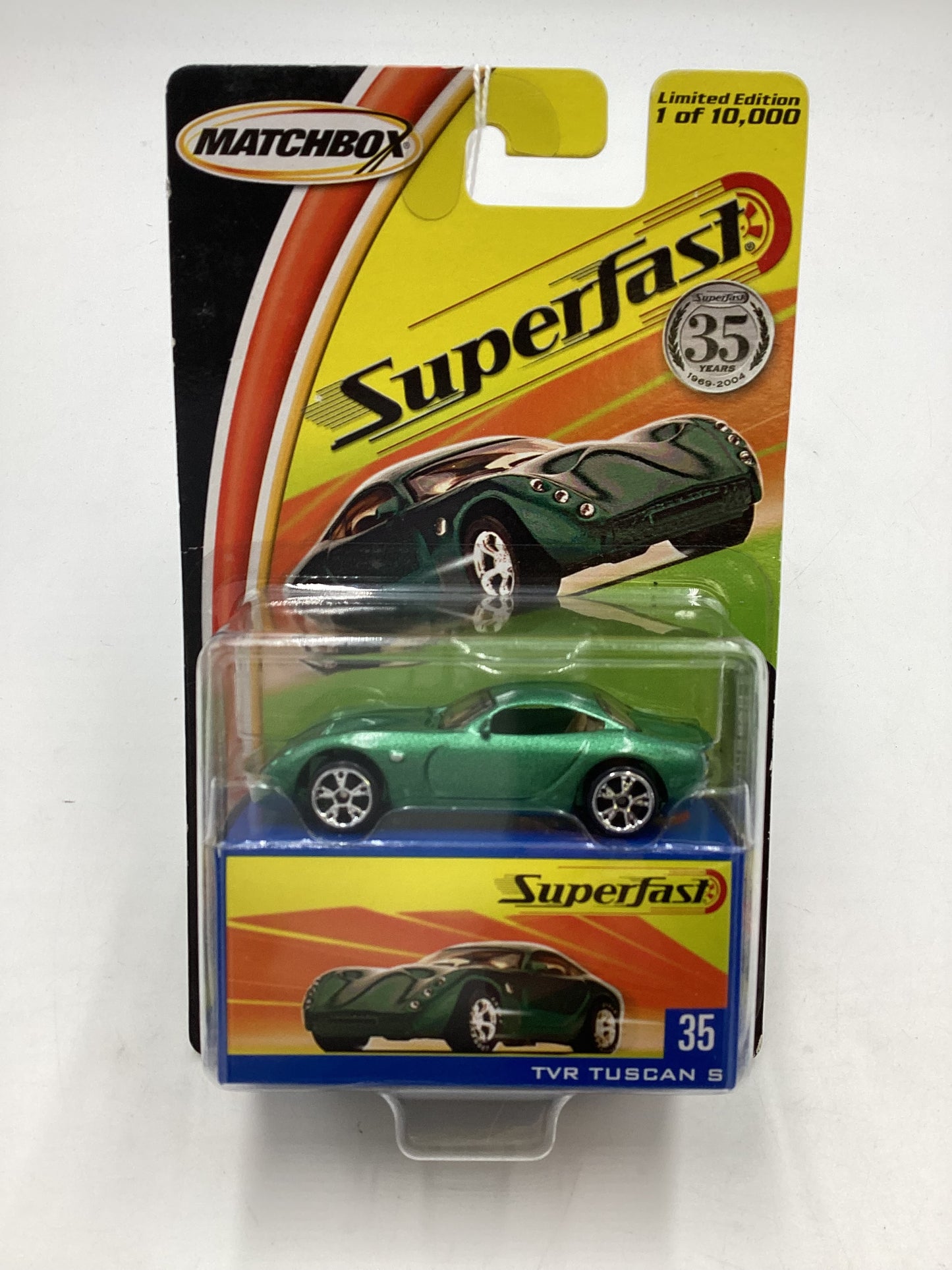 Matchbox 2004 Superfast #35 TVR Tuscan S green 169C