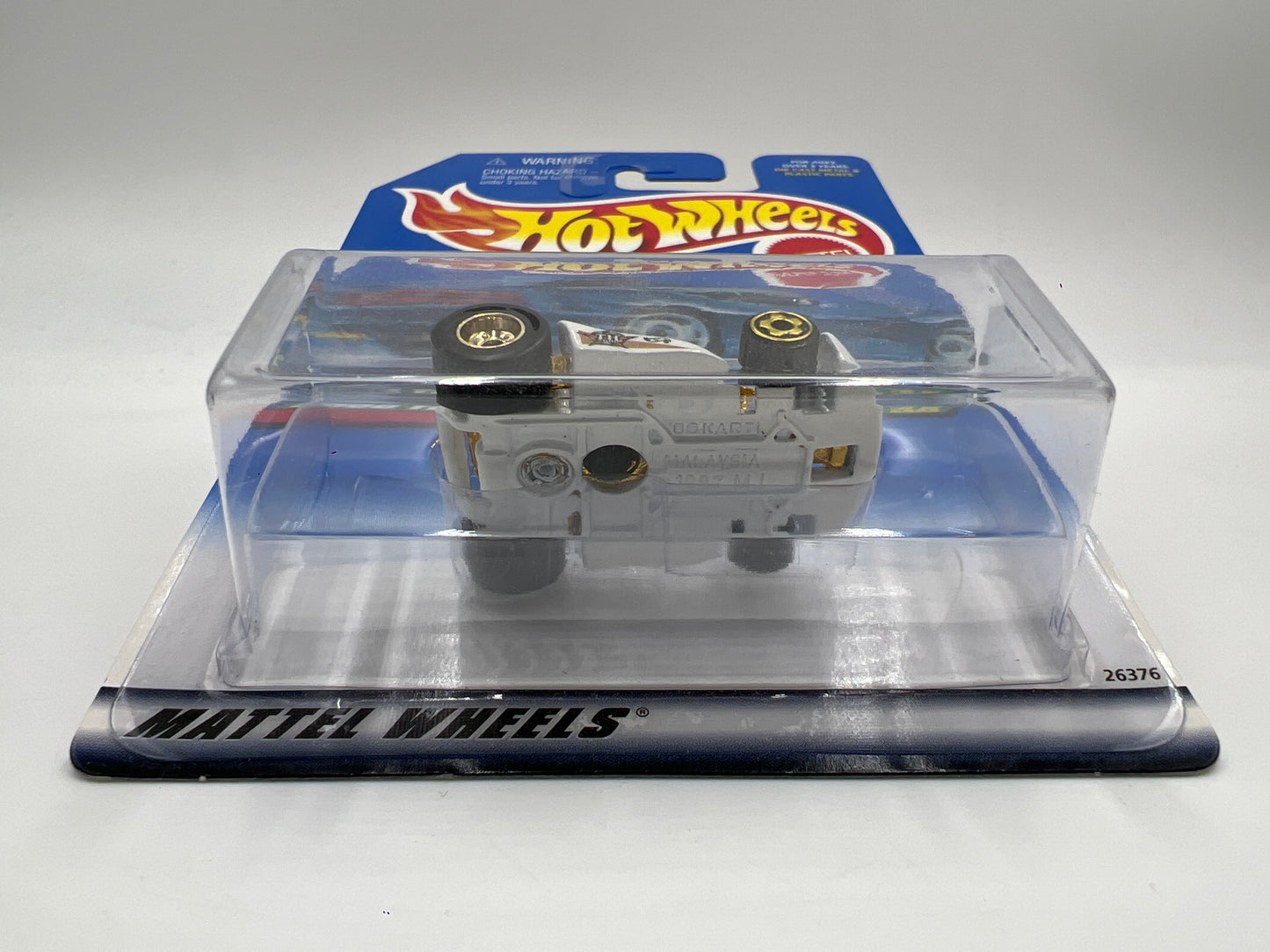 2000 Hot Wheels Treasure Hunt Real Riders Series #53 Go Kart White/Gold W/Protector