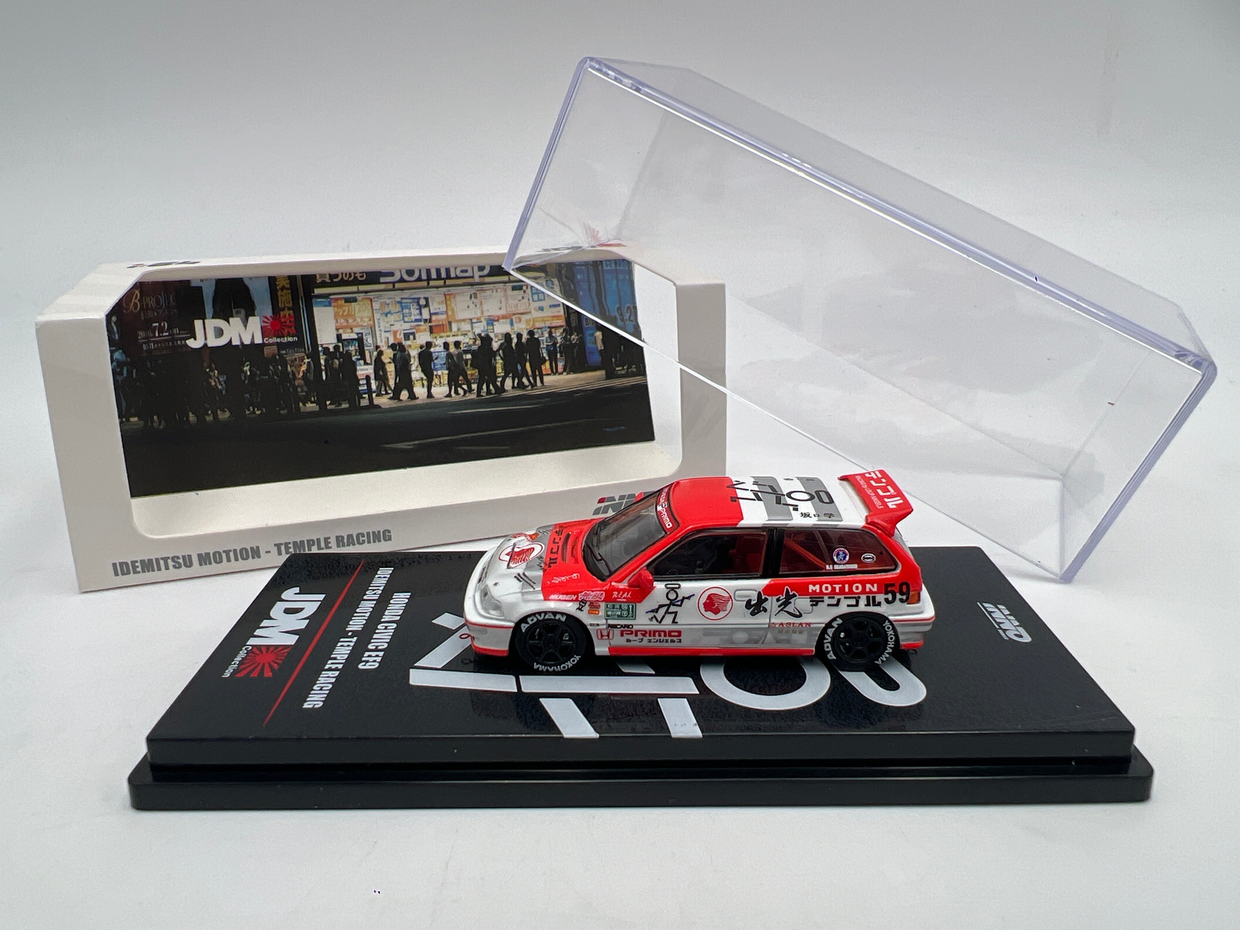 Inno64 1/64 JDM Collection Honda Civic EF9 Idemitsu Motion Temple