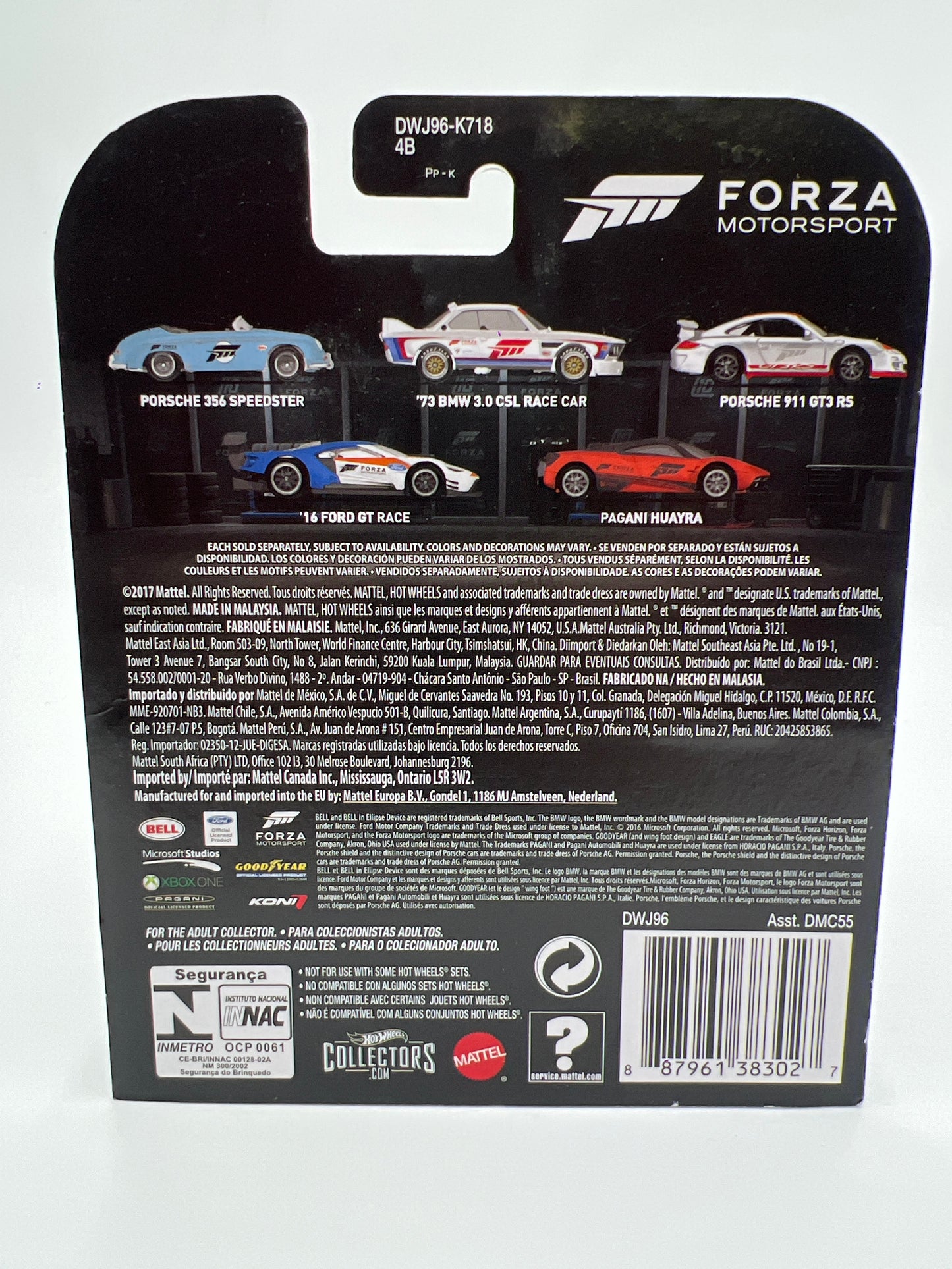 Hot Wheels Retro Entertainment Forza Motorsport #1 Porsche 356 Speedster Light Blue W/Protector