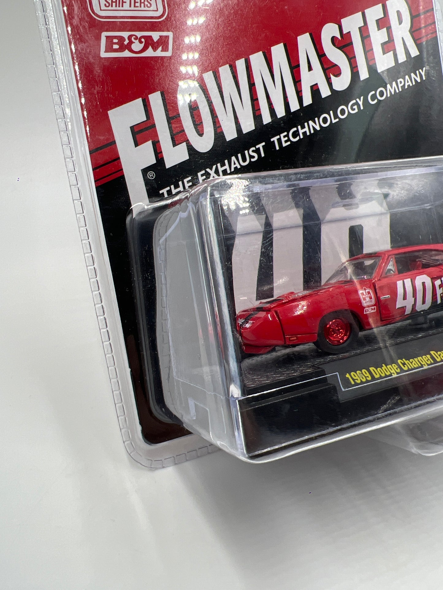 M2 Machines Hobby Exclusive CHASE Flowmaster 1969 Dodge Charger Daytona Hemi Red HS29