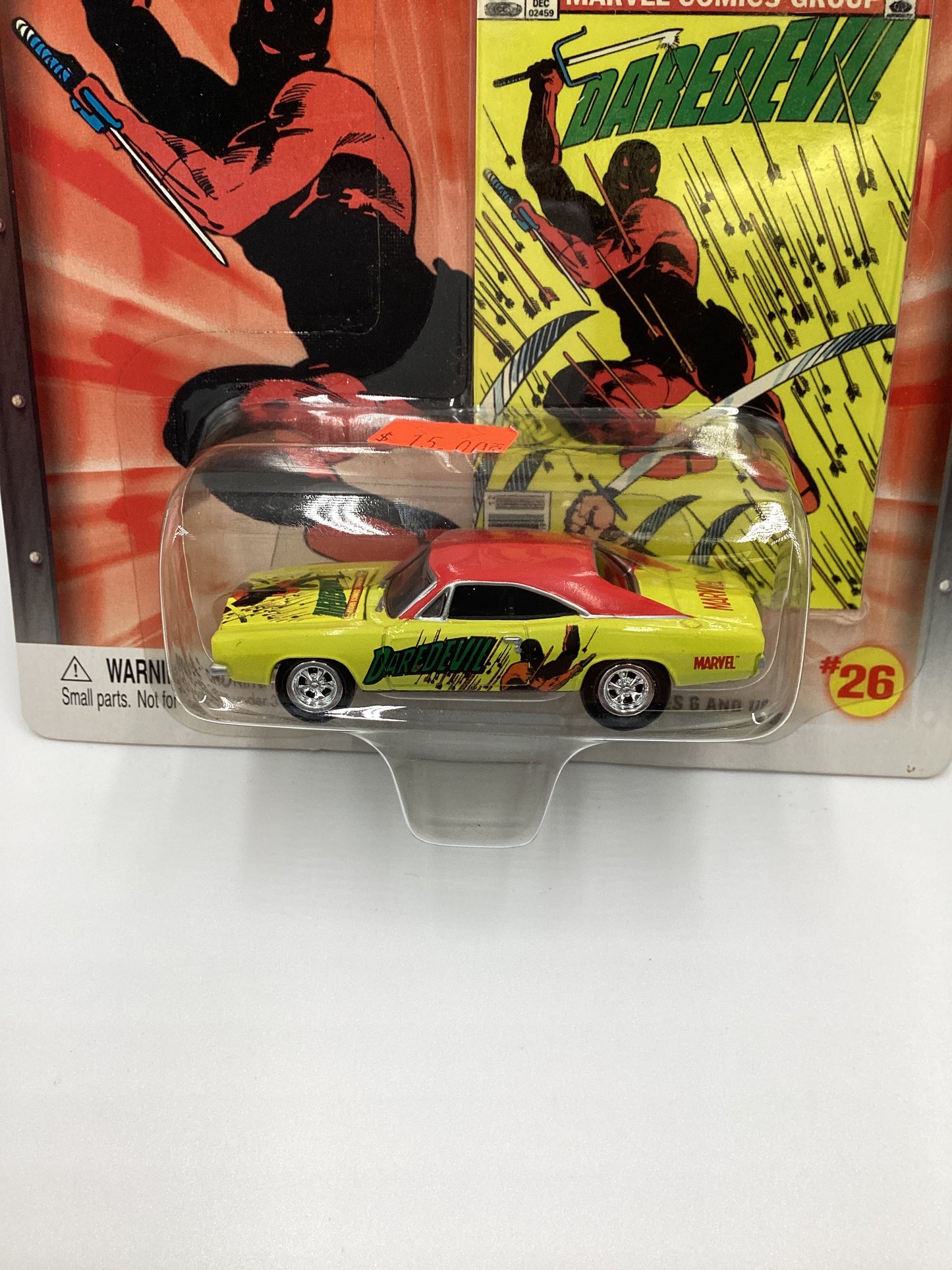 Johnny Lightning Marvel Daredevil #26 69 Dodge Charger Yellow 232A