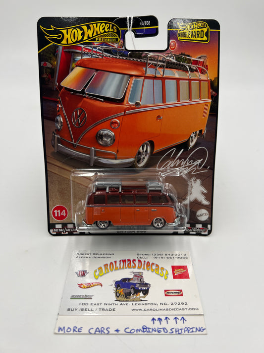 2024 Hot Wheels Premium Boulevard #114 1967 Volkswagen Samba Bus Orange 262A