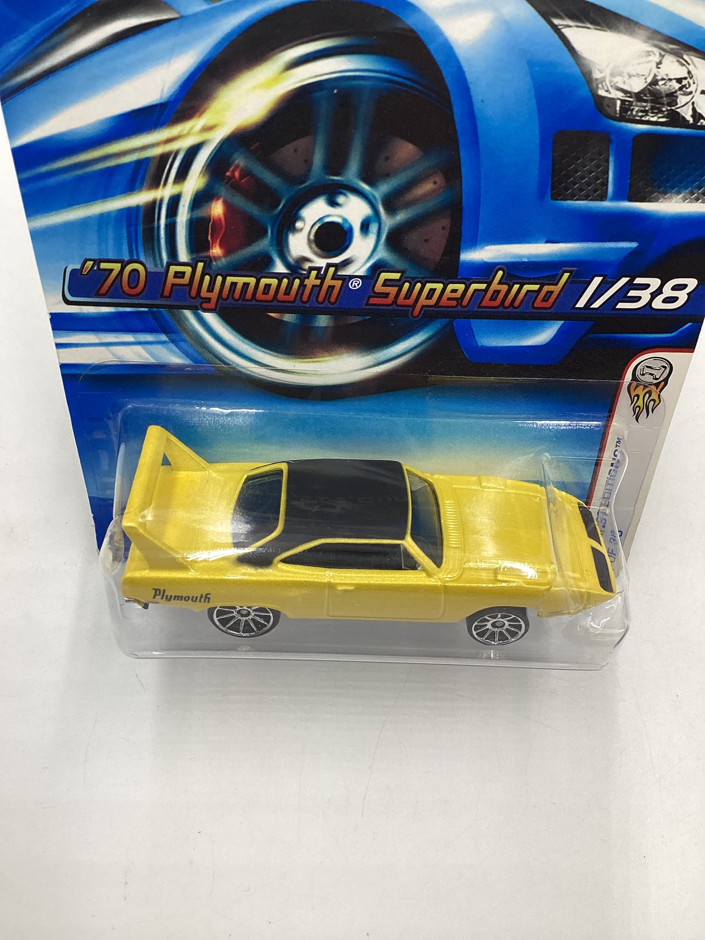 2006 Hot Wheels First Editions #001 70 Plymouth Superbird yellow 39C