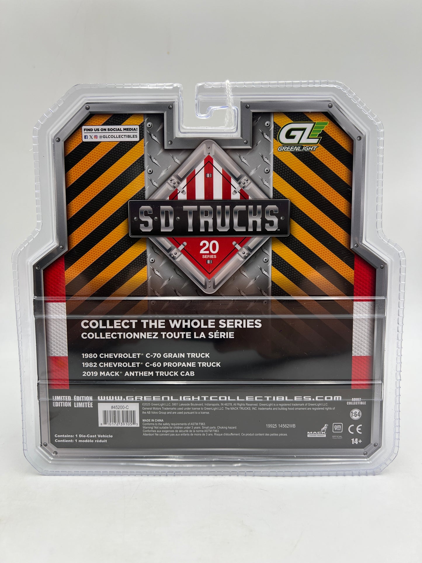 Greenlight SD Trucks Series 20 Greenie CHASE 2019 Mack Anthem Truck Cab