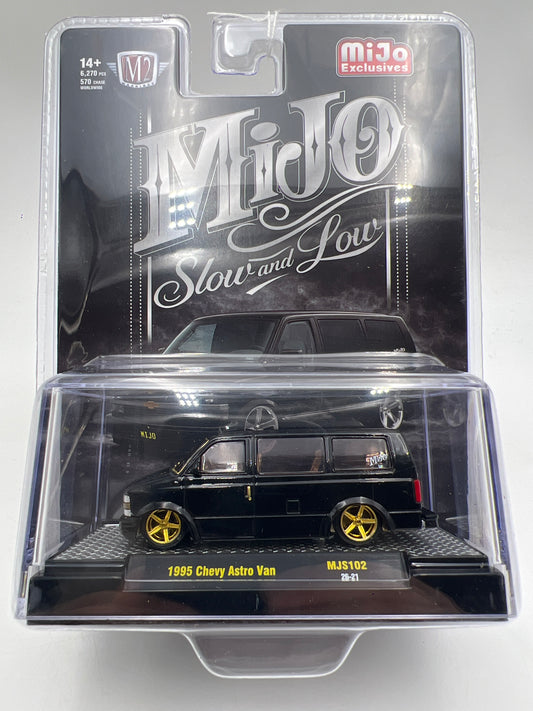 M2 Machines MJS102 MiJo Exclusives CHASE Slow And Low 1995 Chevy Astro Van Black
